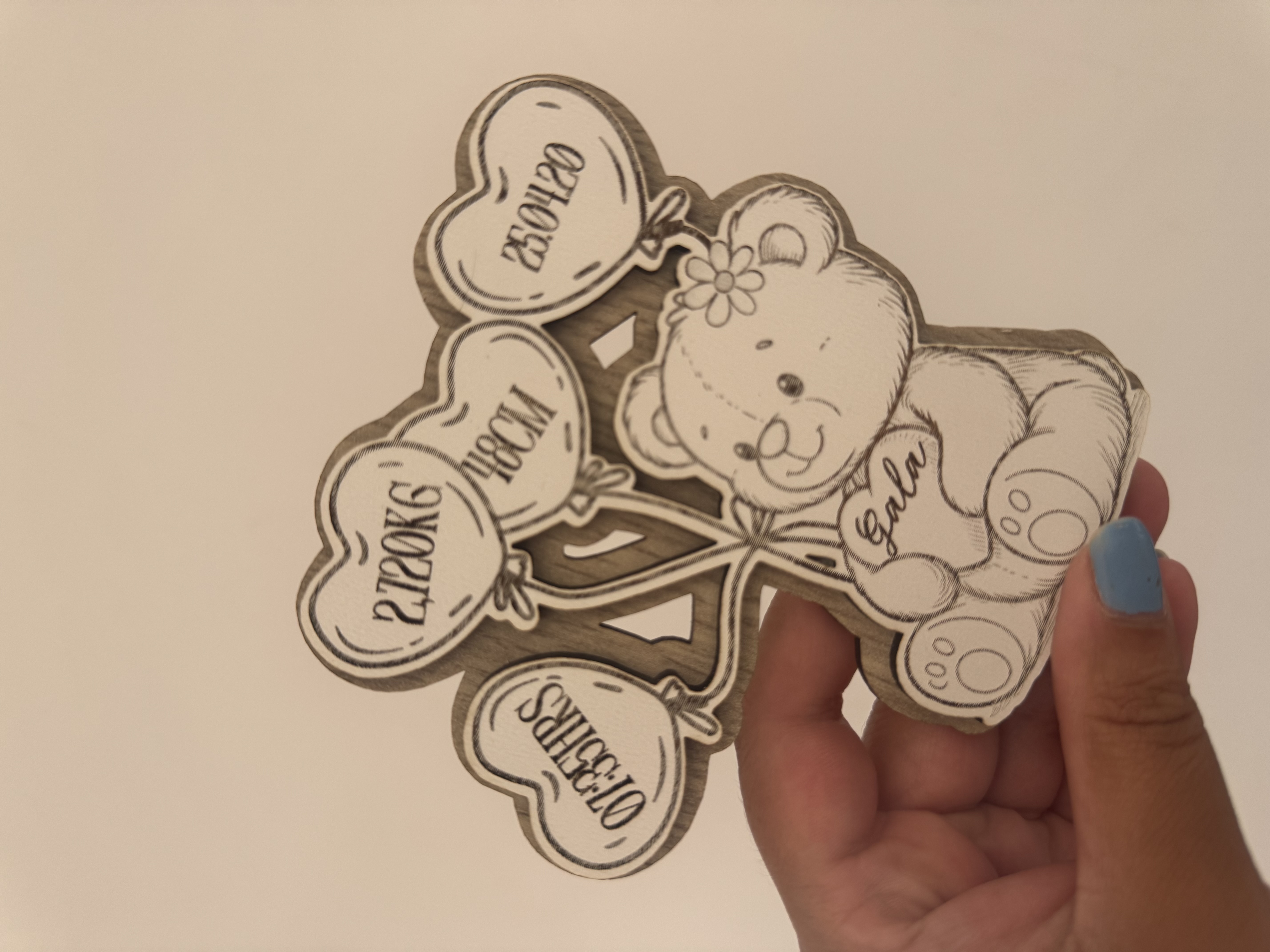 Imán Osito Natalicio Personalizado