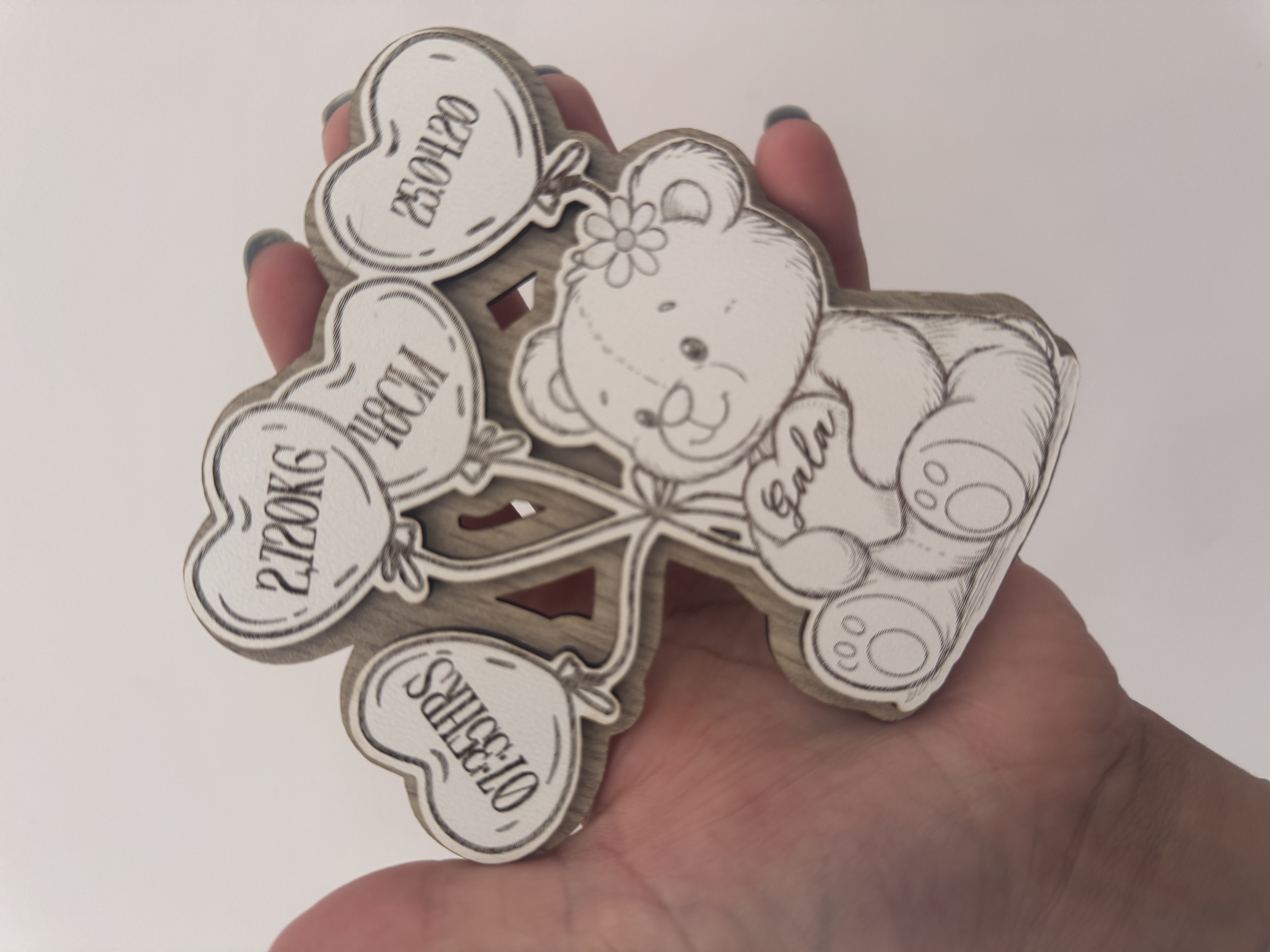 Imán Osito Natalicio Personalizado