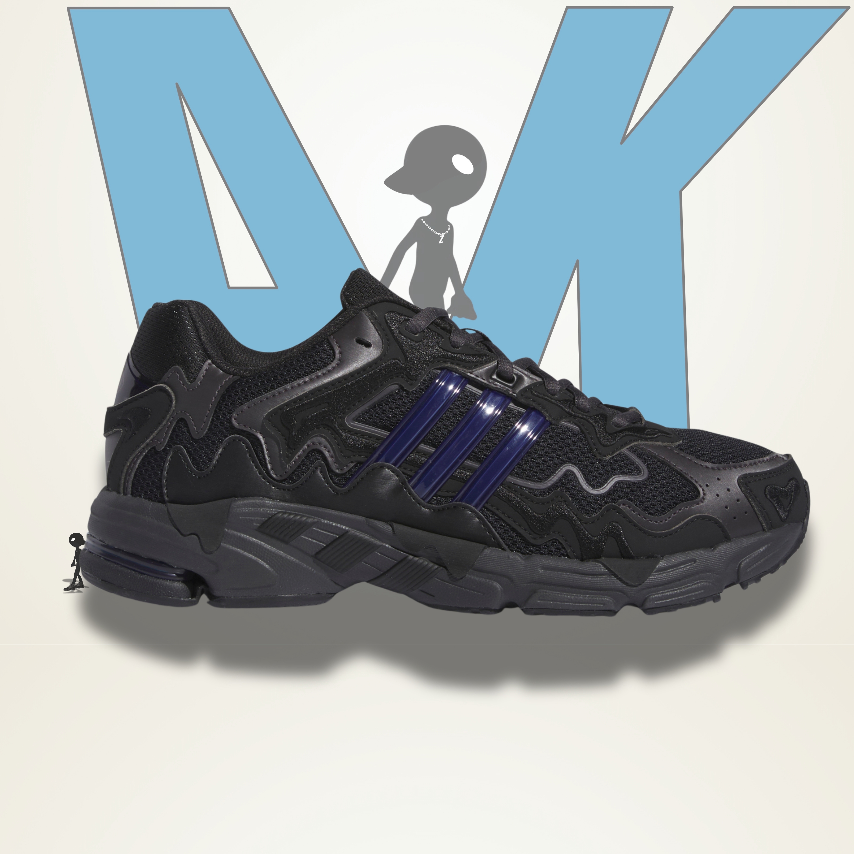 adidas Response CL Bad Bunny todo en negro