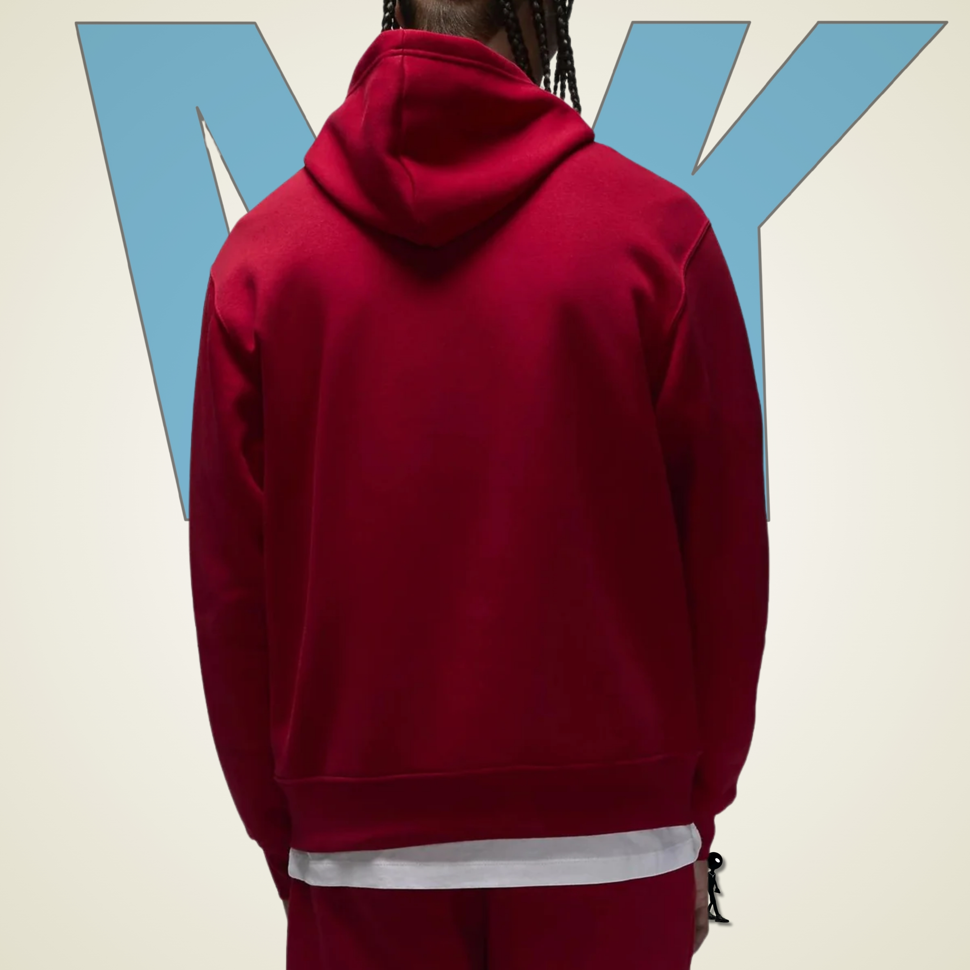 Hoodie Jordan Fleece Roja