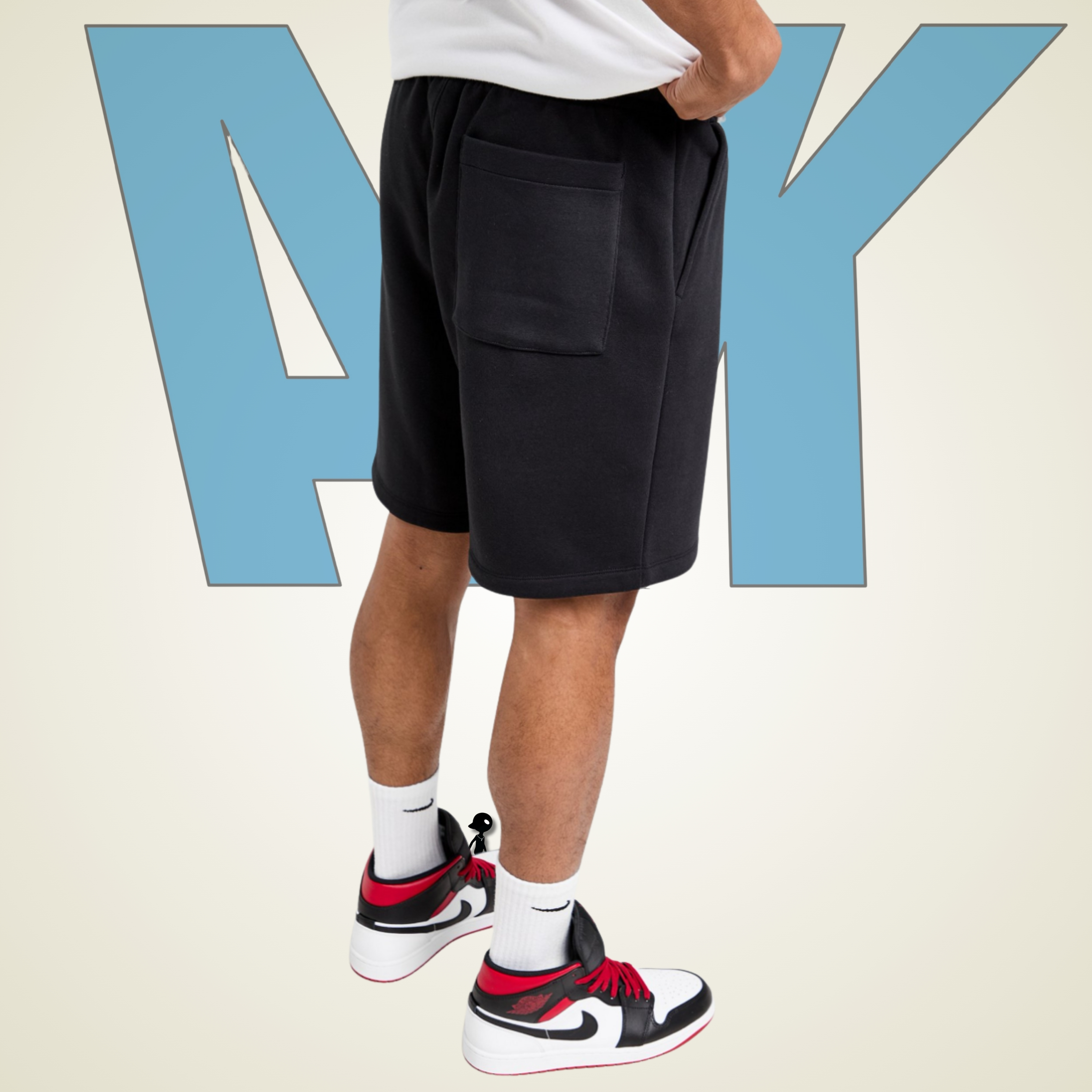 Short Jordan Fleece Jumpman con contorno