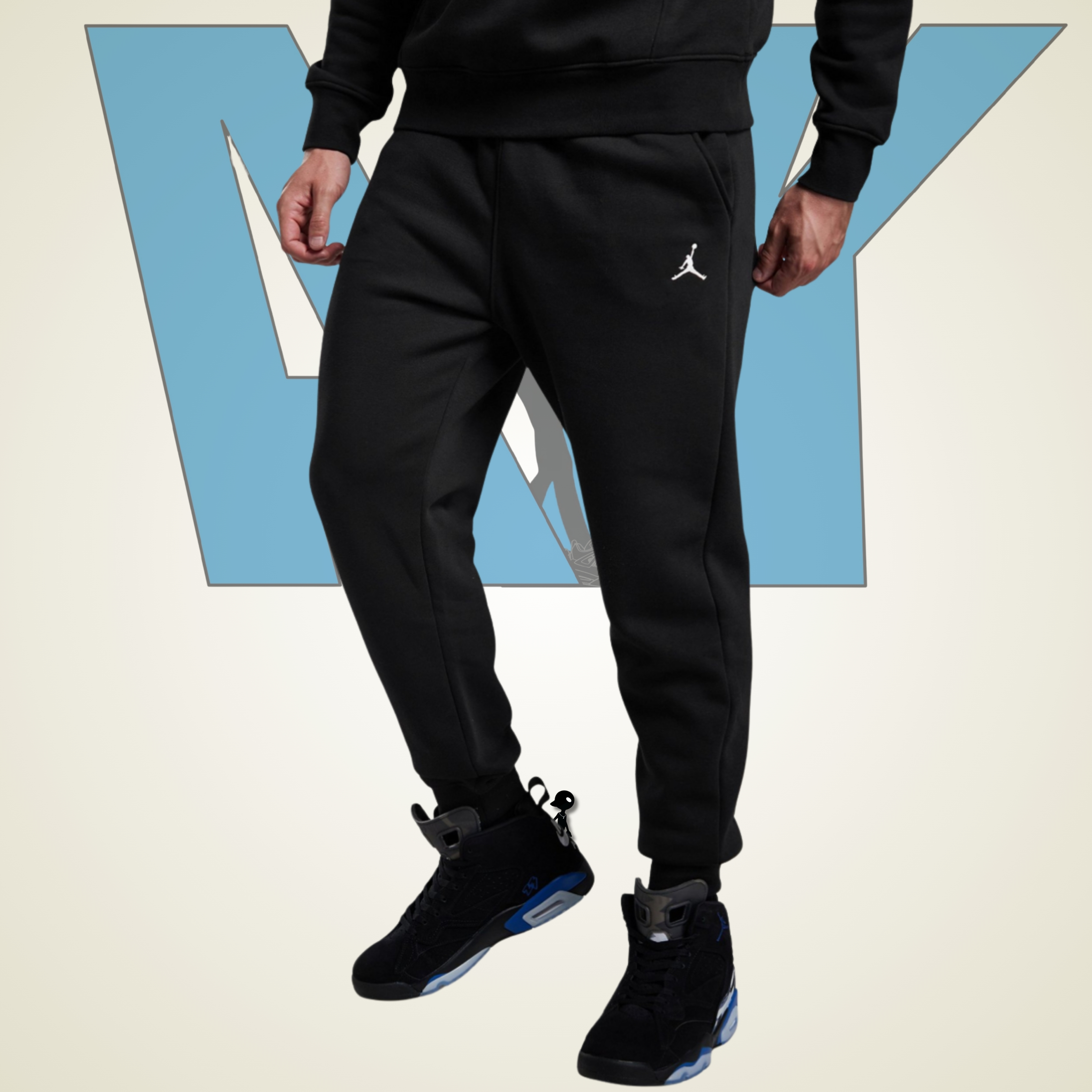 Pants jordan Fleece Negro