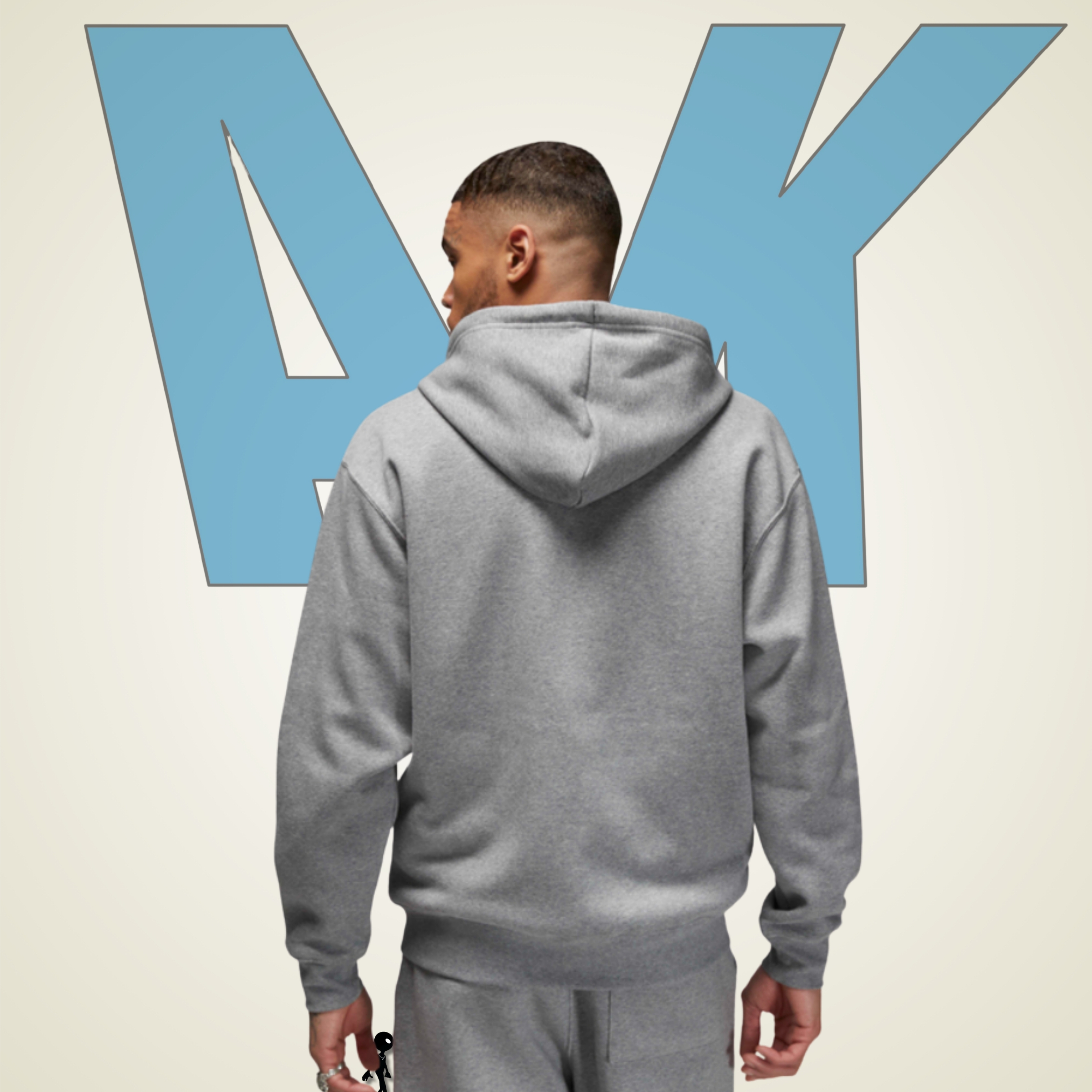 Sudadera Jordan Fleece Zip‑up Gris