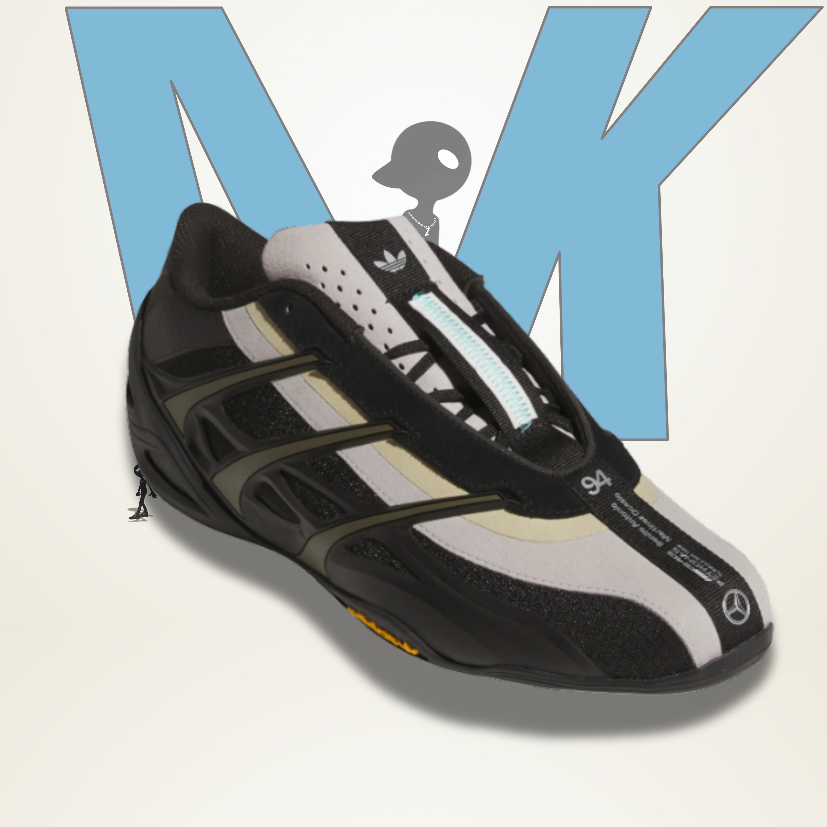 Adidas Adiracer GT Bad Bunny x Mercedes AMG Branch Sand