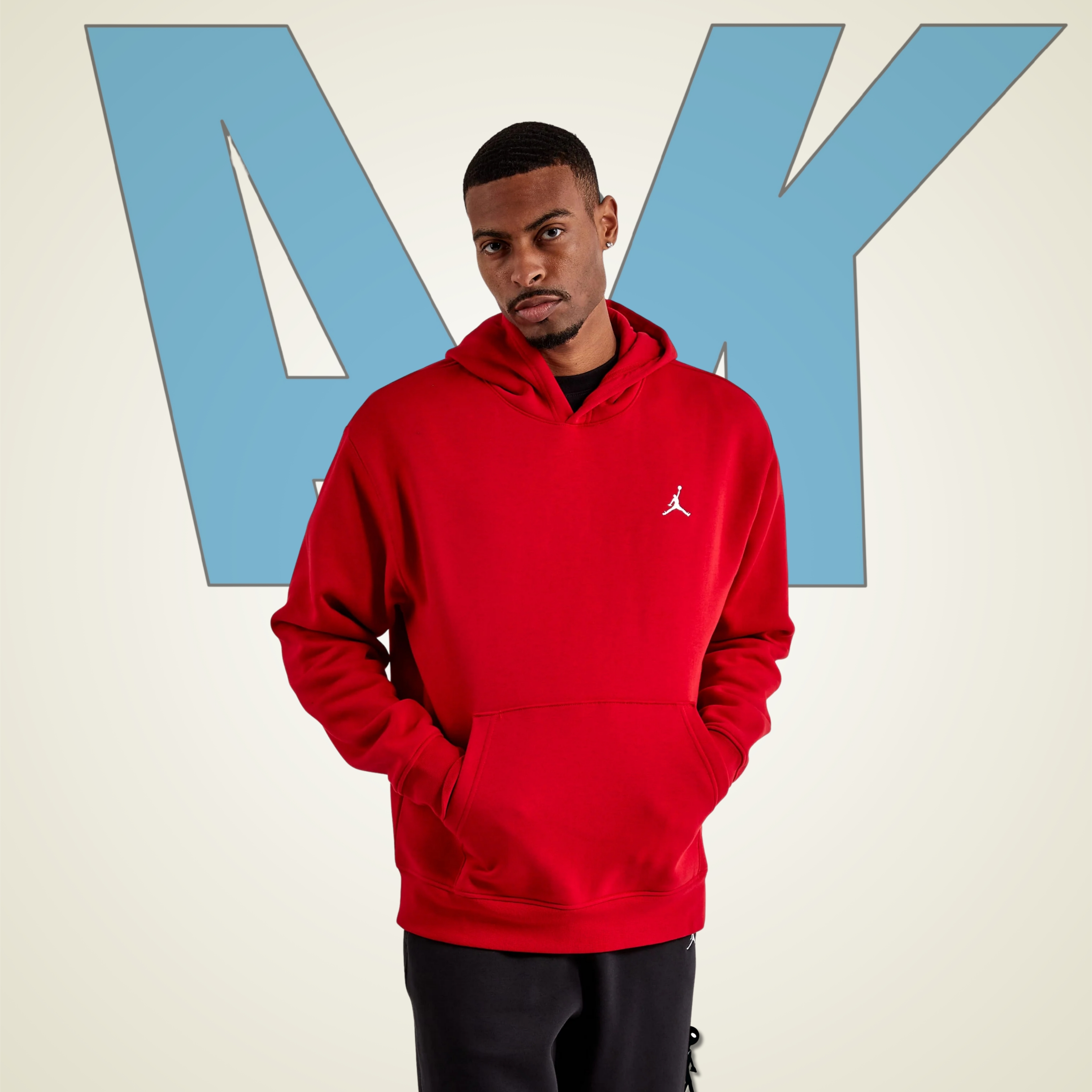 Hoodie Jordan Fleece Roja