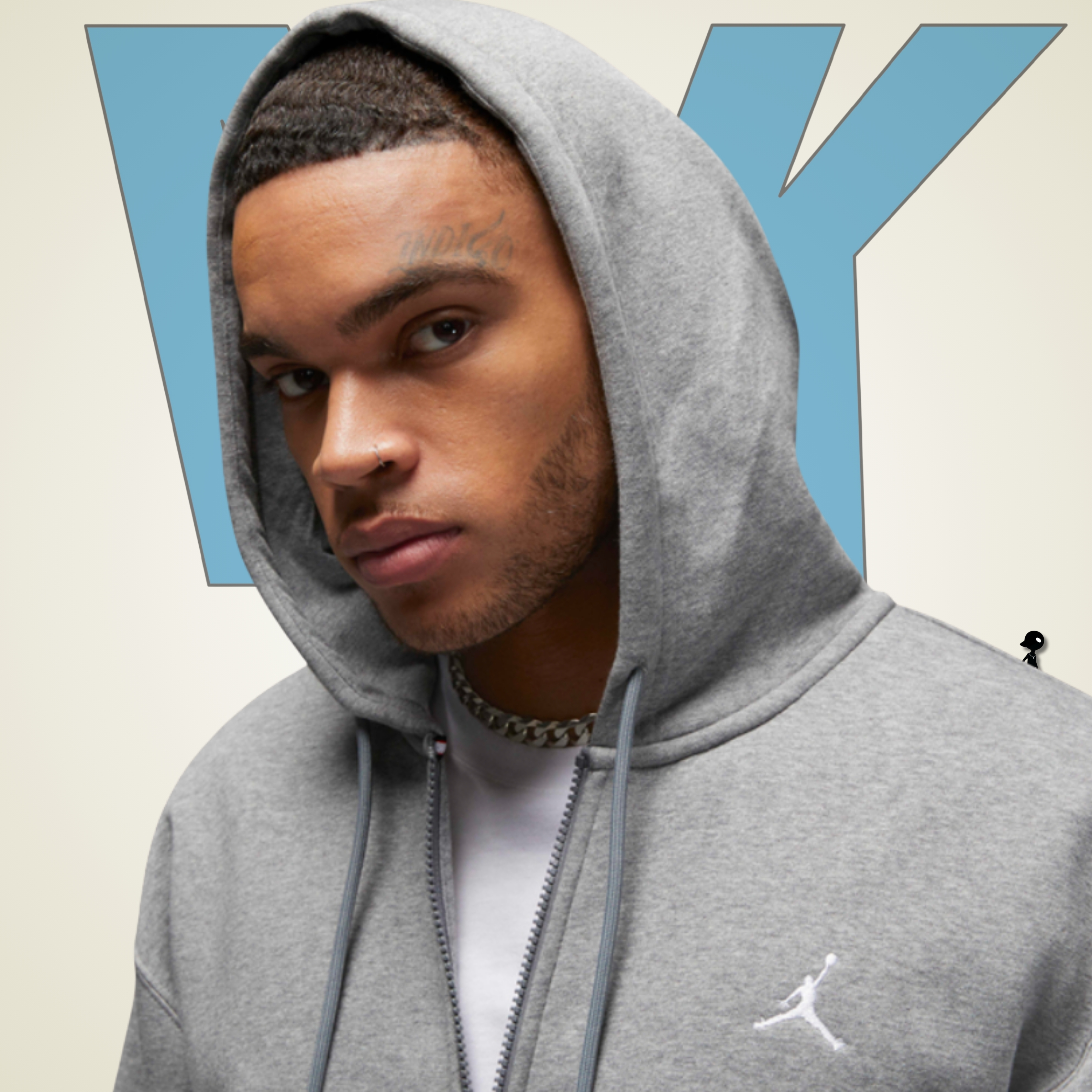 Sudadera Jordan Fleece Zip‑up Gris