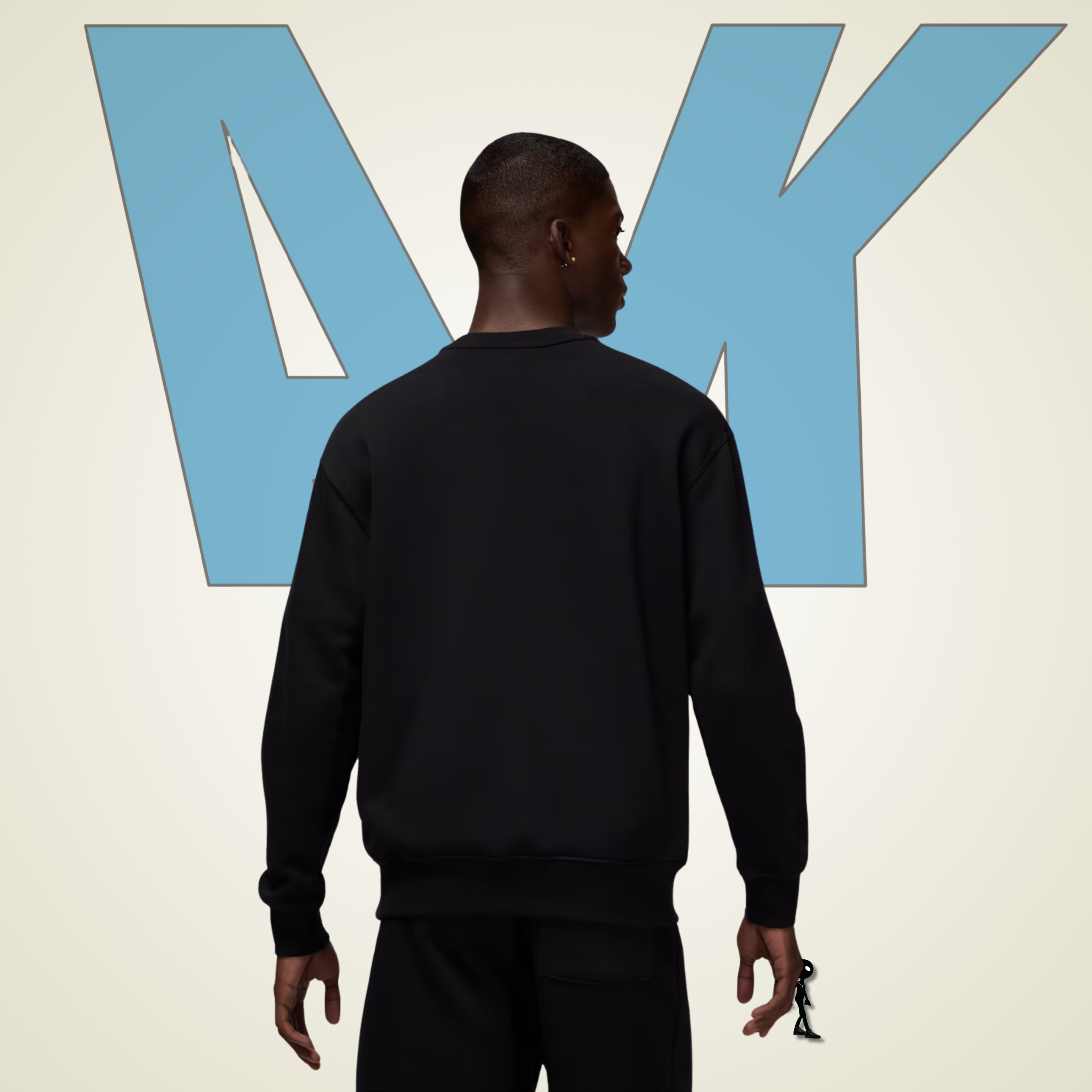 Sueter Jordan Fleece Negro