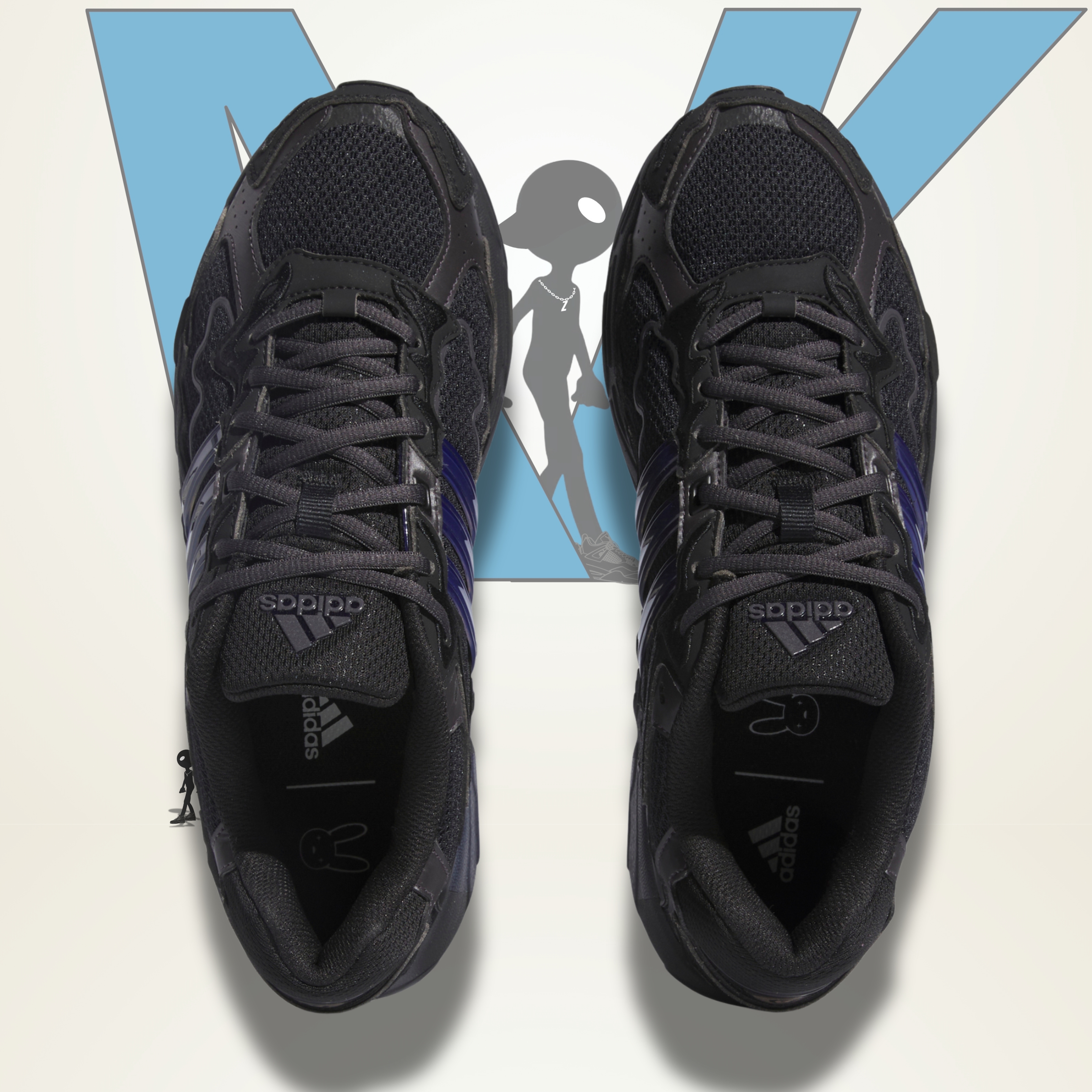 adidas Response CL Bad Bunny todo en negro