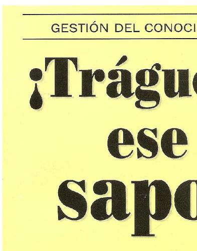 ¡Tráguese ese sapo!