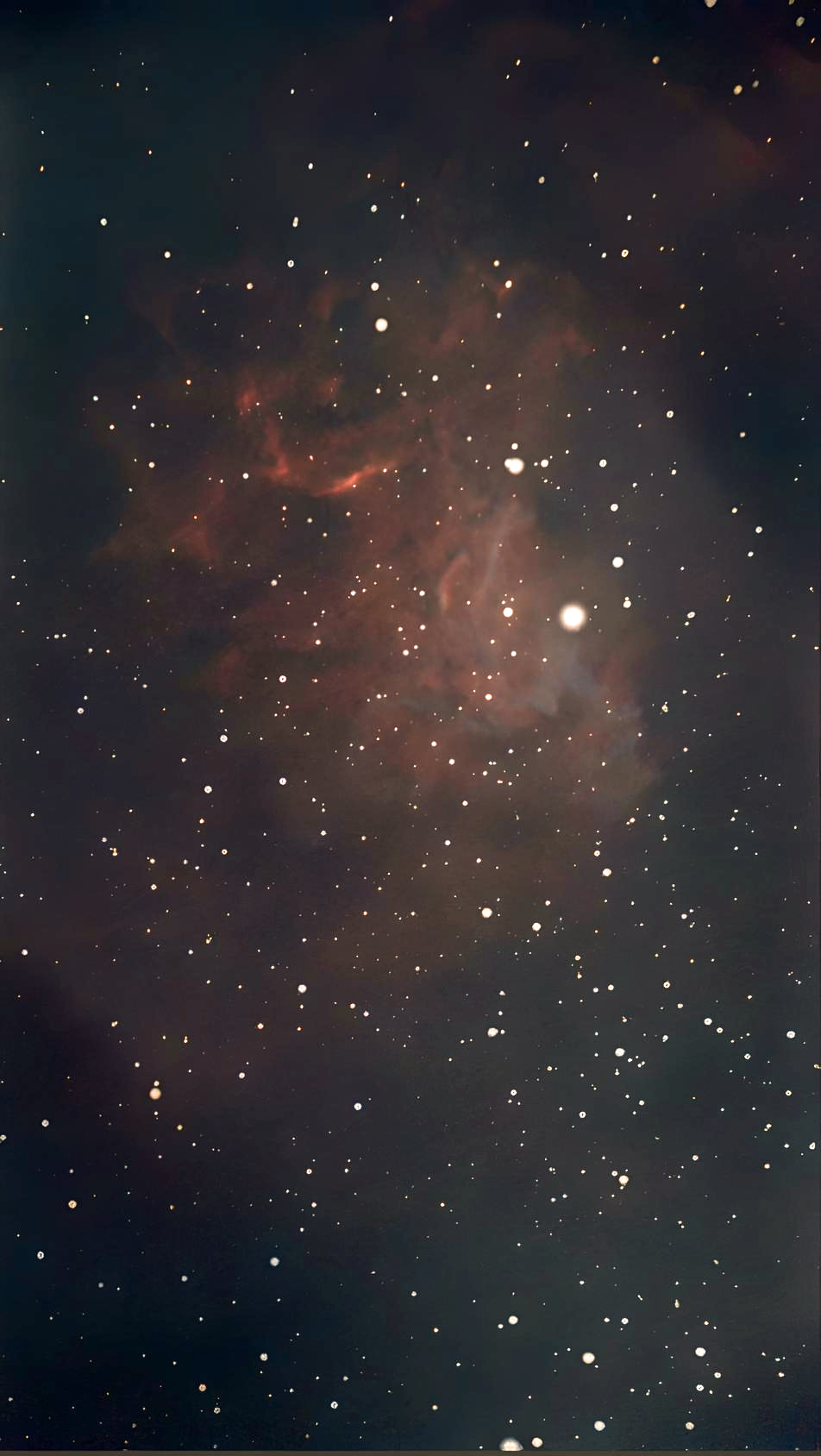 Frame of Deep Space Nebula Poster