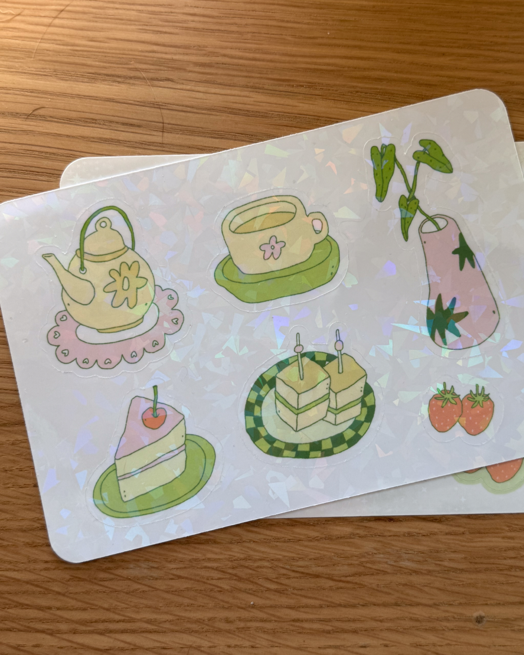 A6 Tea Time Sticker Sheet