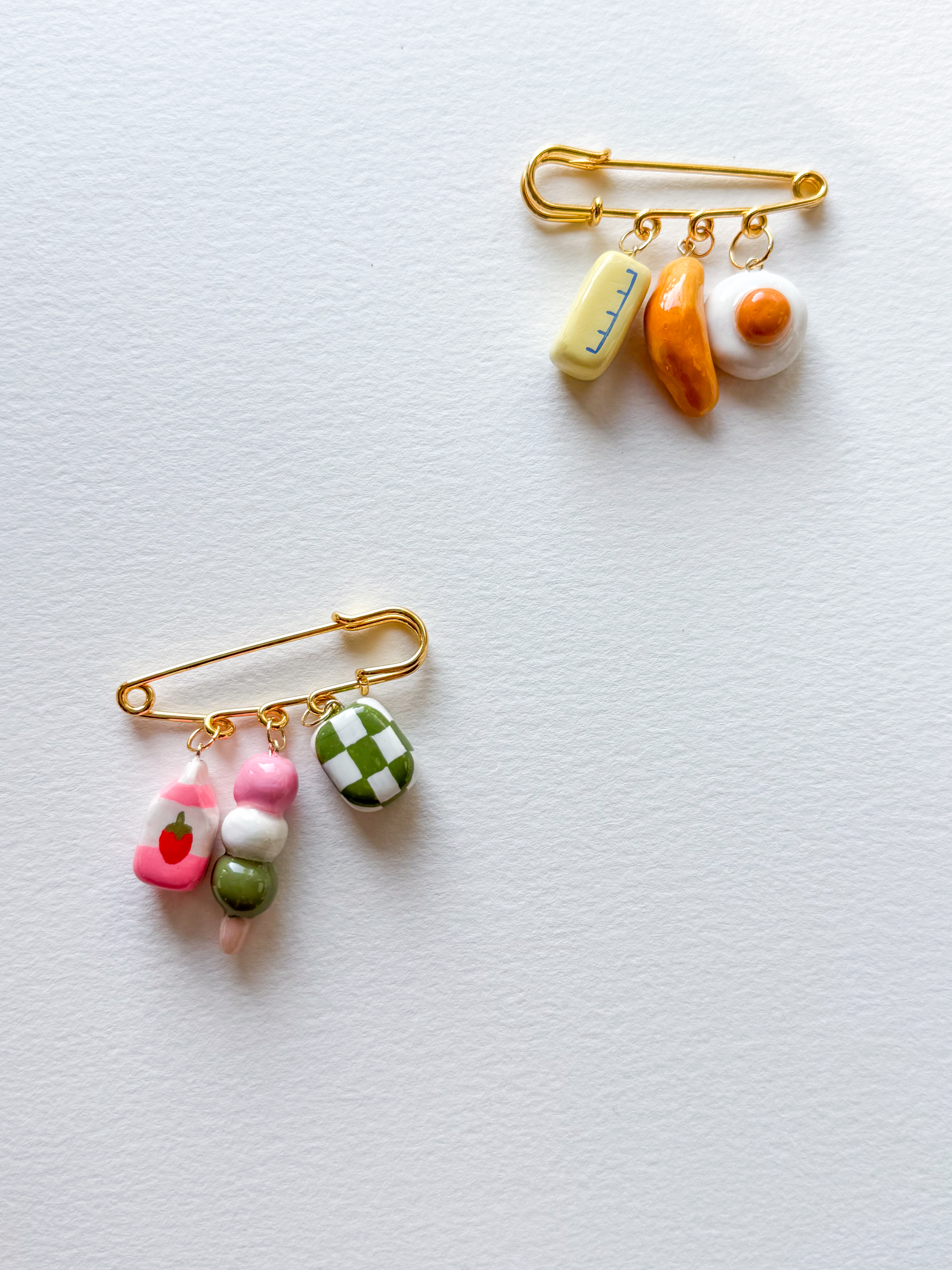 18K Gold-Plated Charm Pin