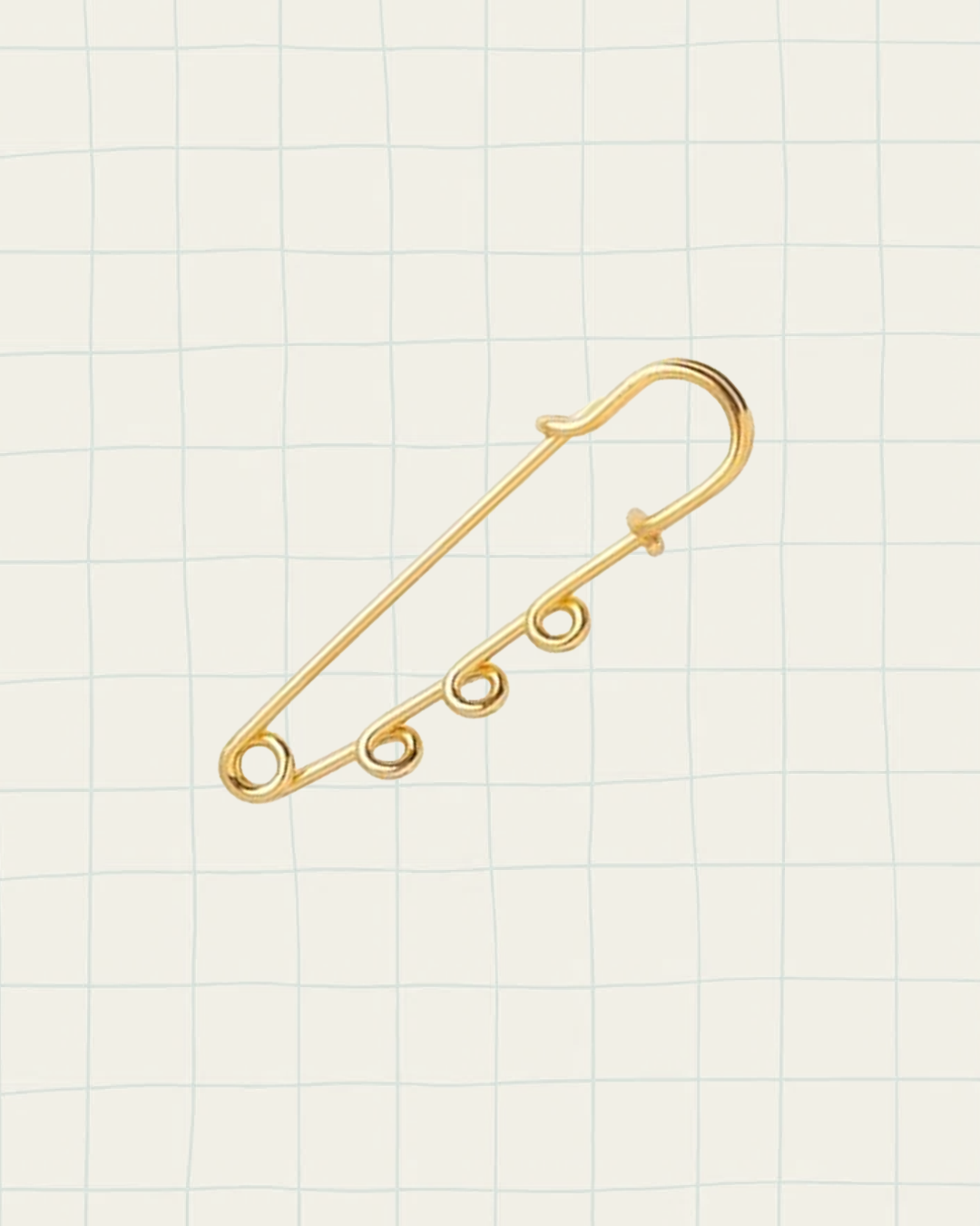 18K Gold-Plated Charm Pin