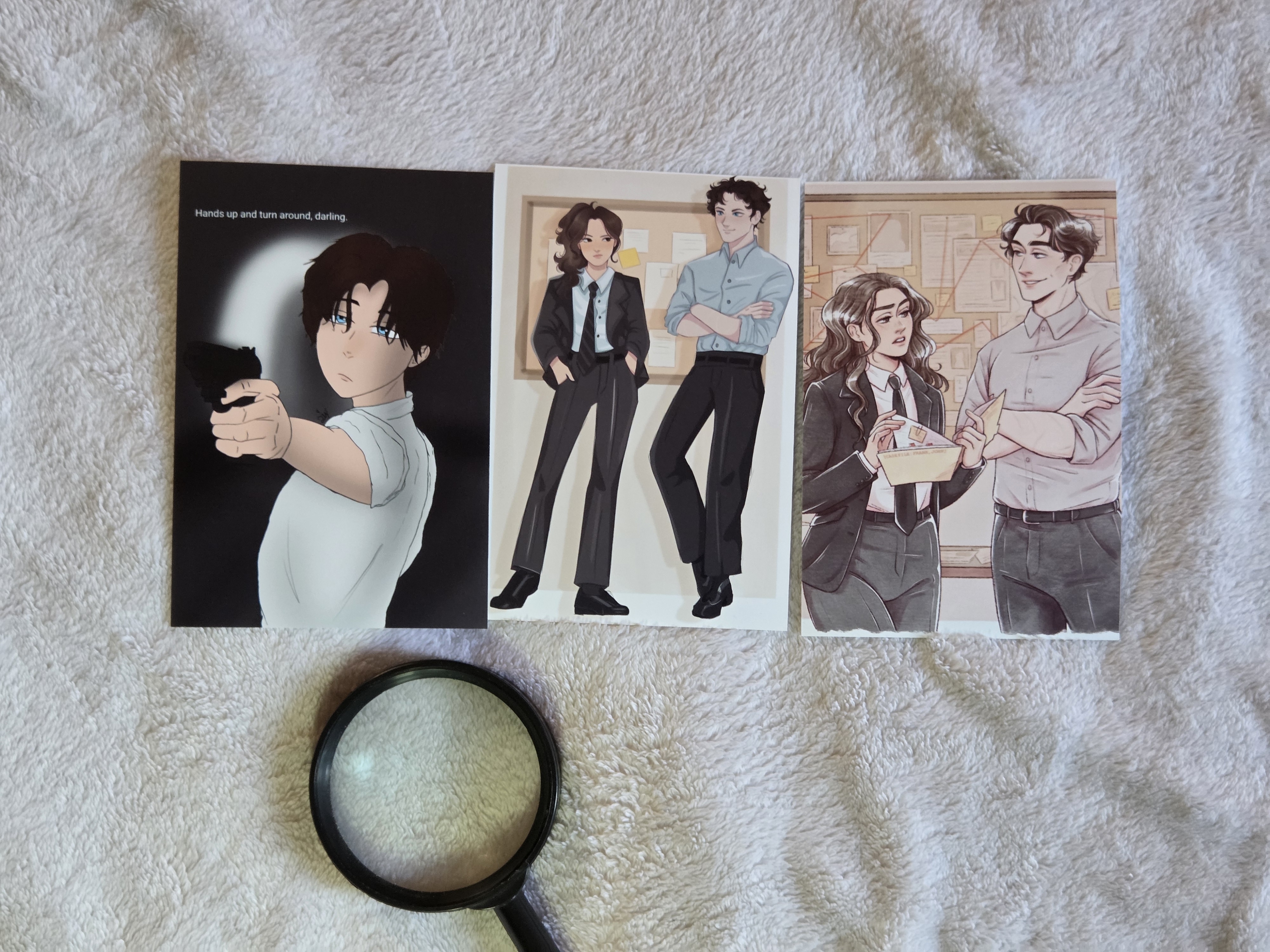 Set of Illustrated Postcards