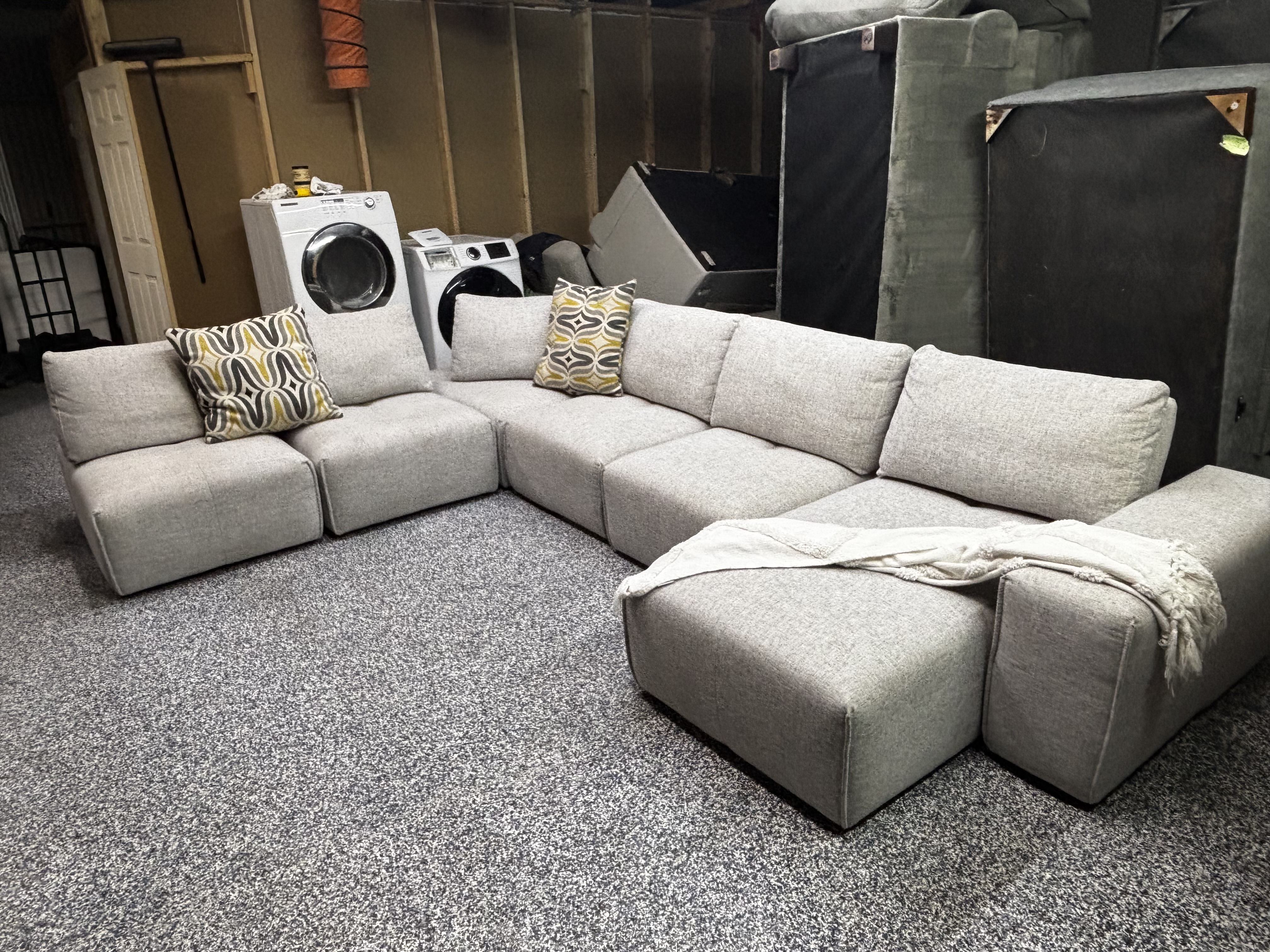 6-Piece Modular Sectional – Cream Color