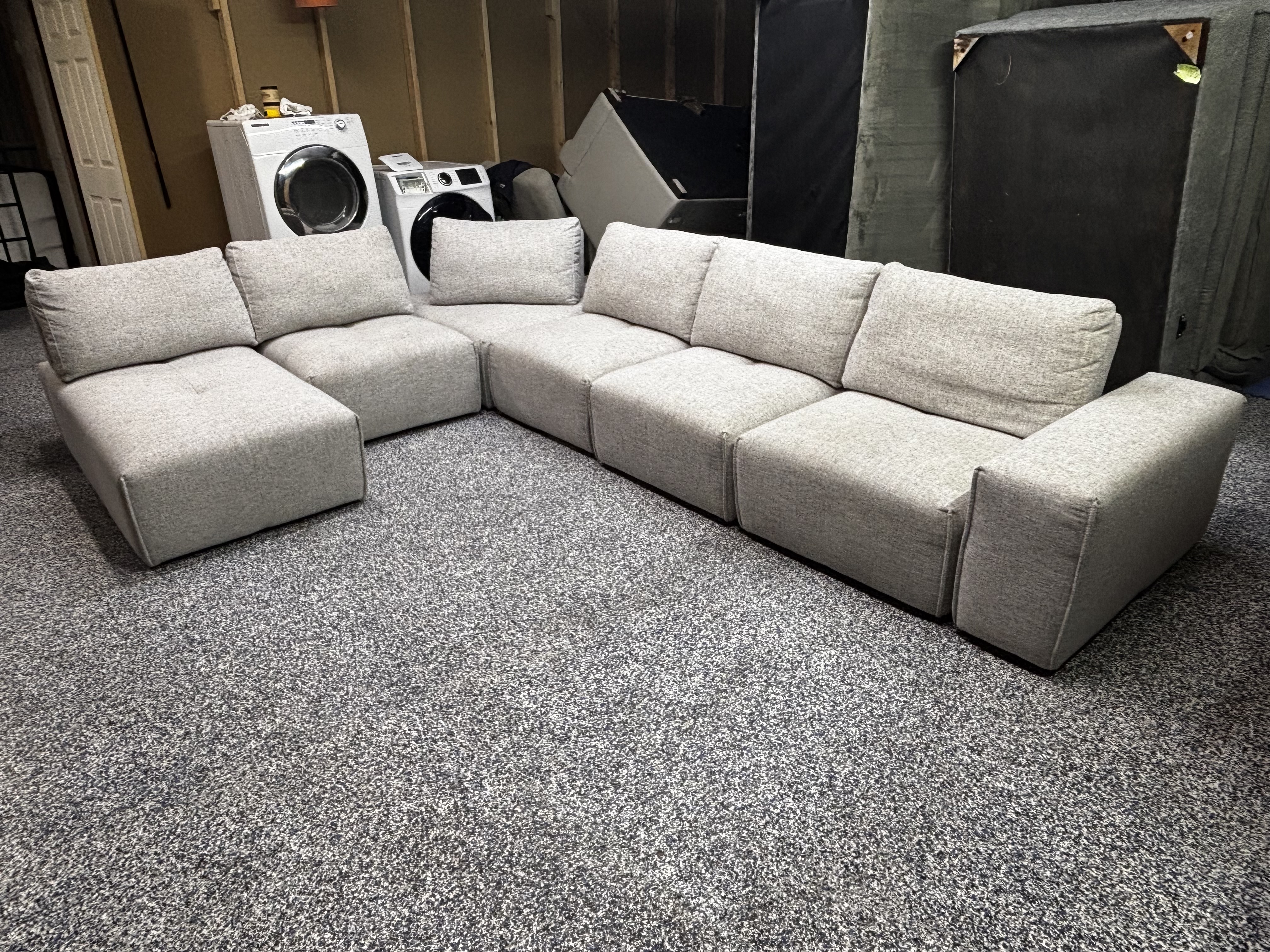 6-Piece Modular Sectional – Cream Color