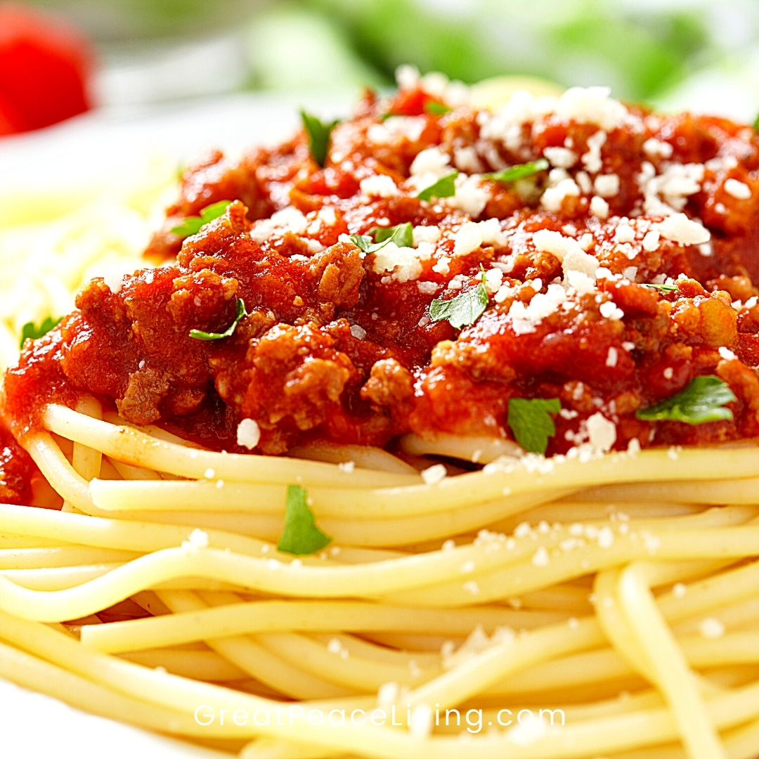 Spaghetti w/ Marinara Meat Sauce Bowl