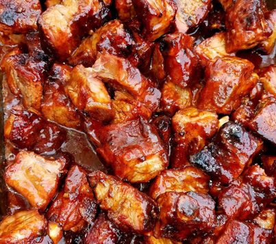 BBQ Rib Pieces Meal Comes 8 Pieces w/ 2-sides 