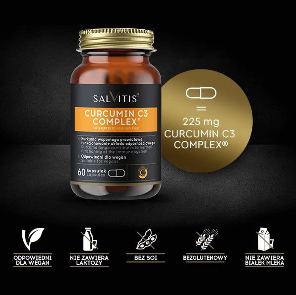Salvitis Curcumin C3 Complex, kapsułki, 60 szt.