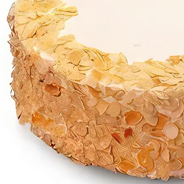 Delicate Almond Sponge Cake with Flakes