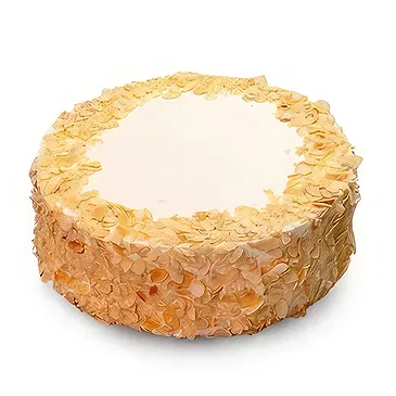 Delicate Almond Sponge Cake with Flakes