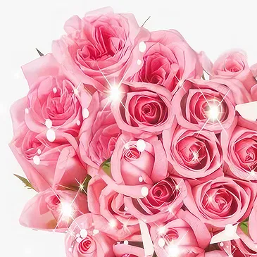 Love-Shaped Pink Rose Arrangement for Romantic Moments
