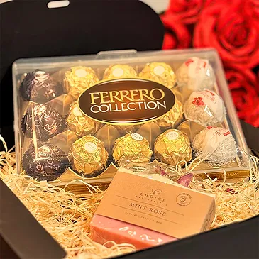 Classic Giftset: Flowers, Chocolate and Soap