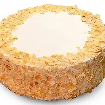 Delicate Almond Sponge Cake with Flakes