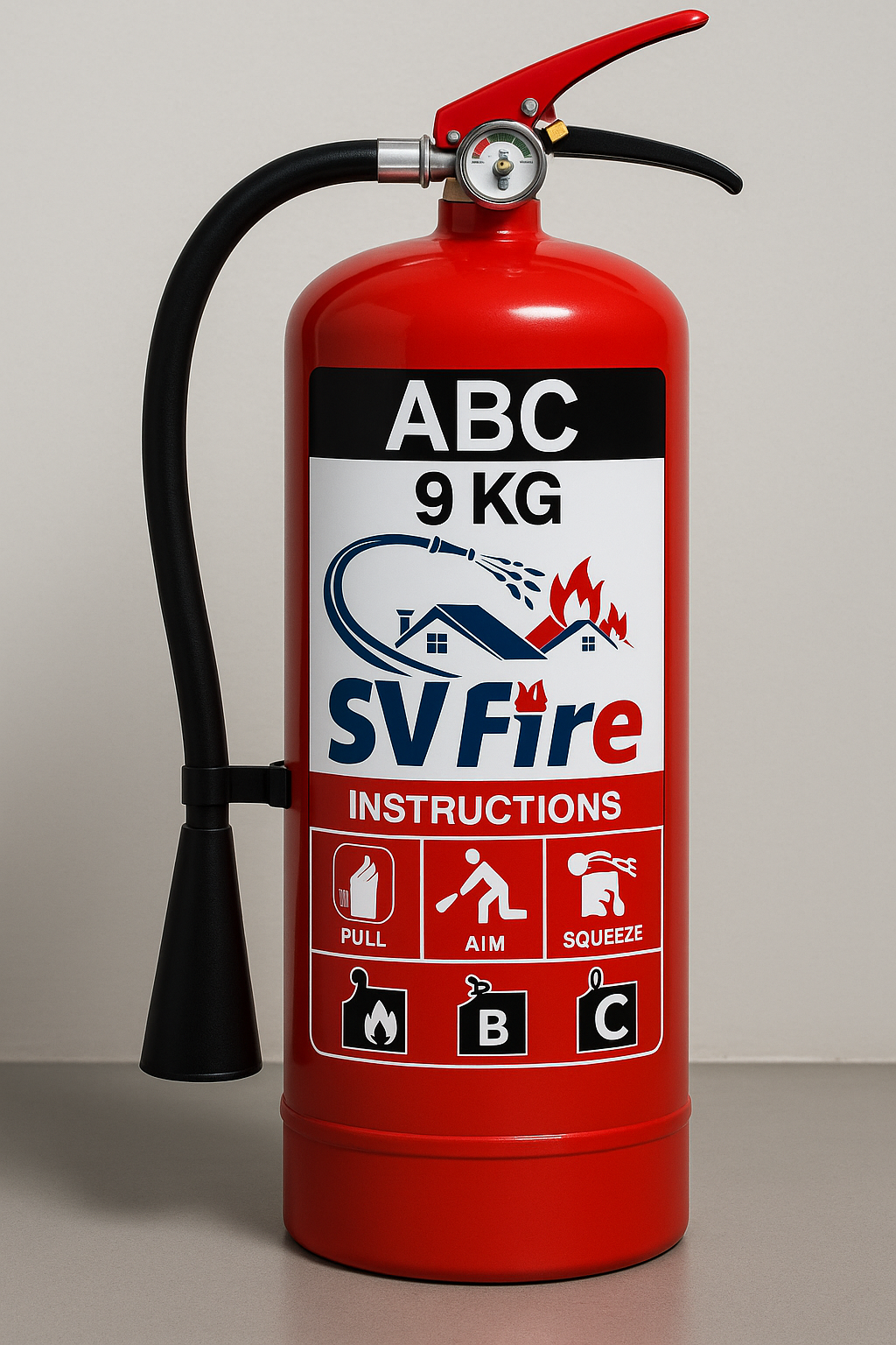 ABC Dry Powder Fire Extinguisher 9KG