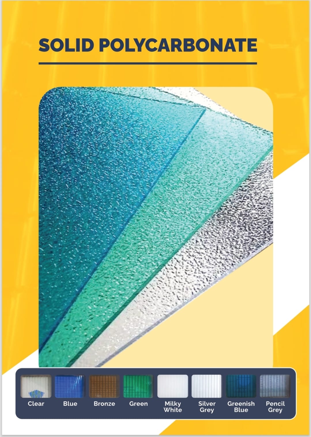 solid polycarbonate Roofing Sheet