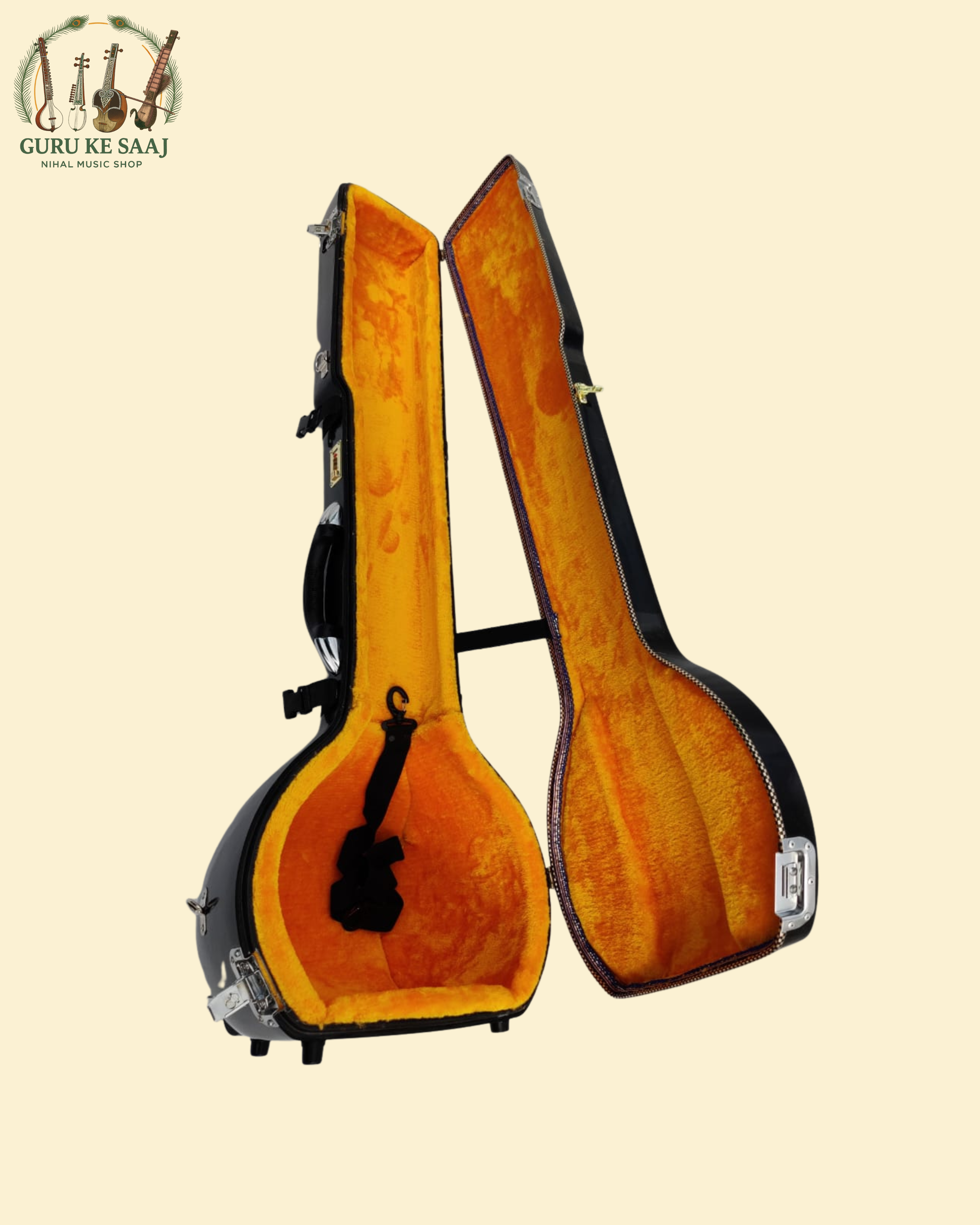 Premium Fibre Case for String Instruments (Sitar, Tanpura, Taus, Saranda, Dilruba, Rabab, Sarangi, etc) 