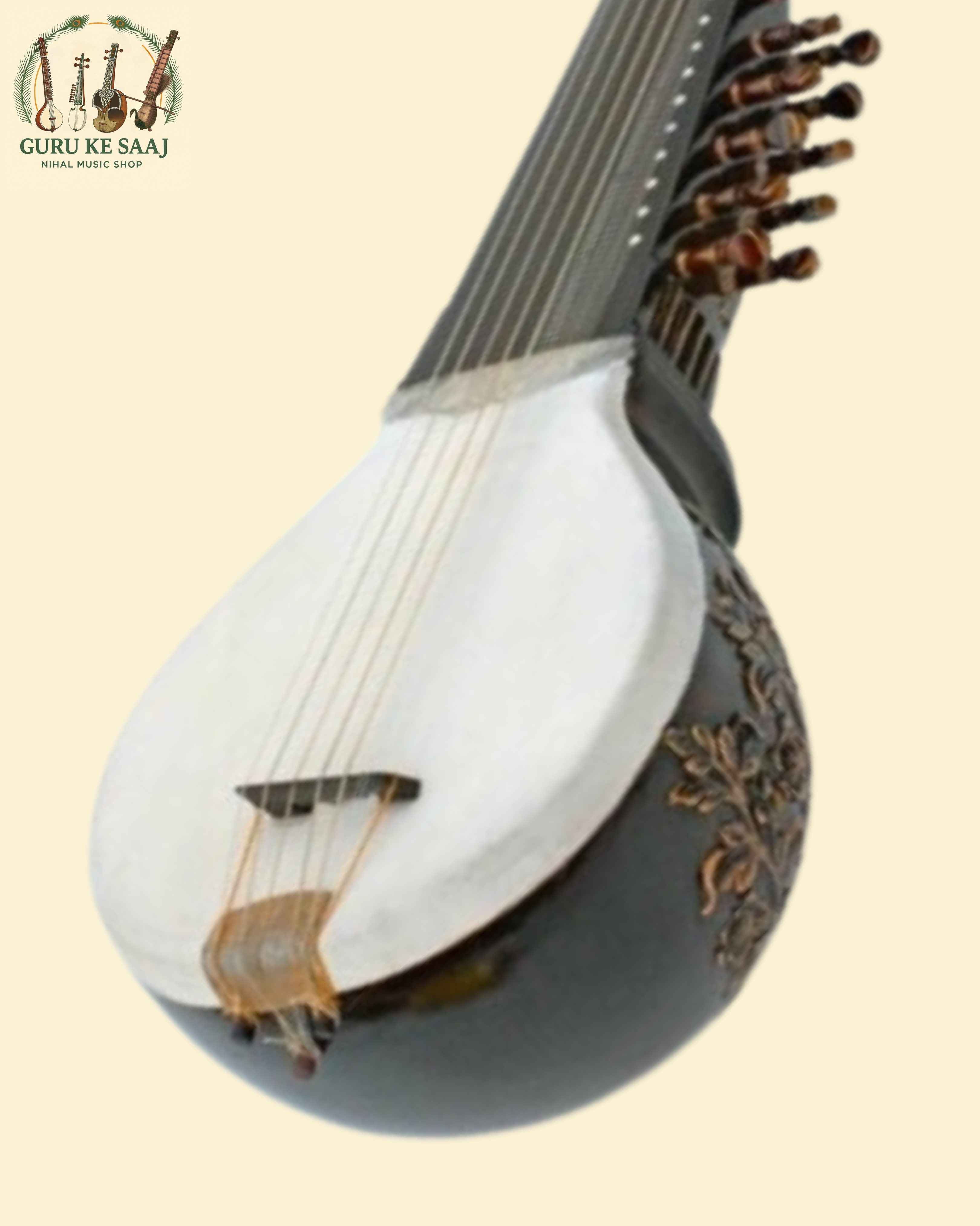 Nanakshahi Rabab - Premium (With Exclusive Handcrafted Inlay Work)