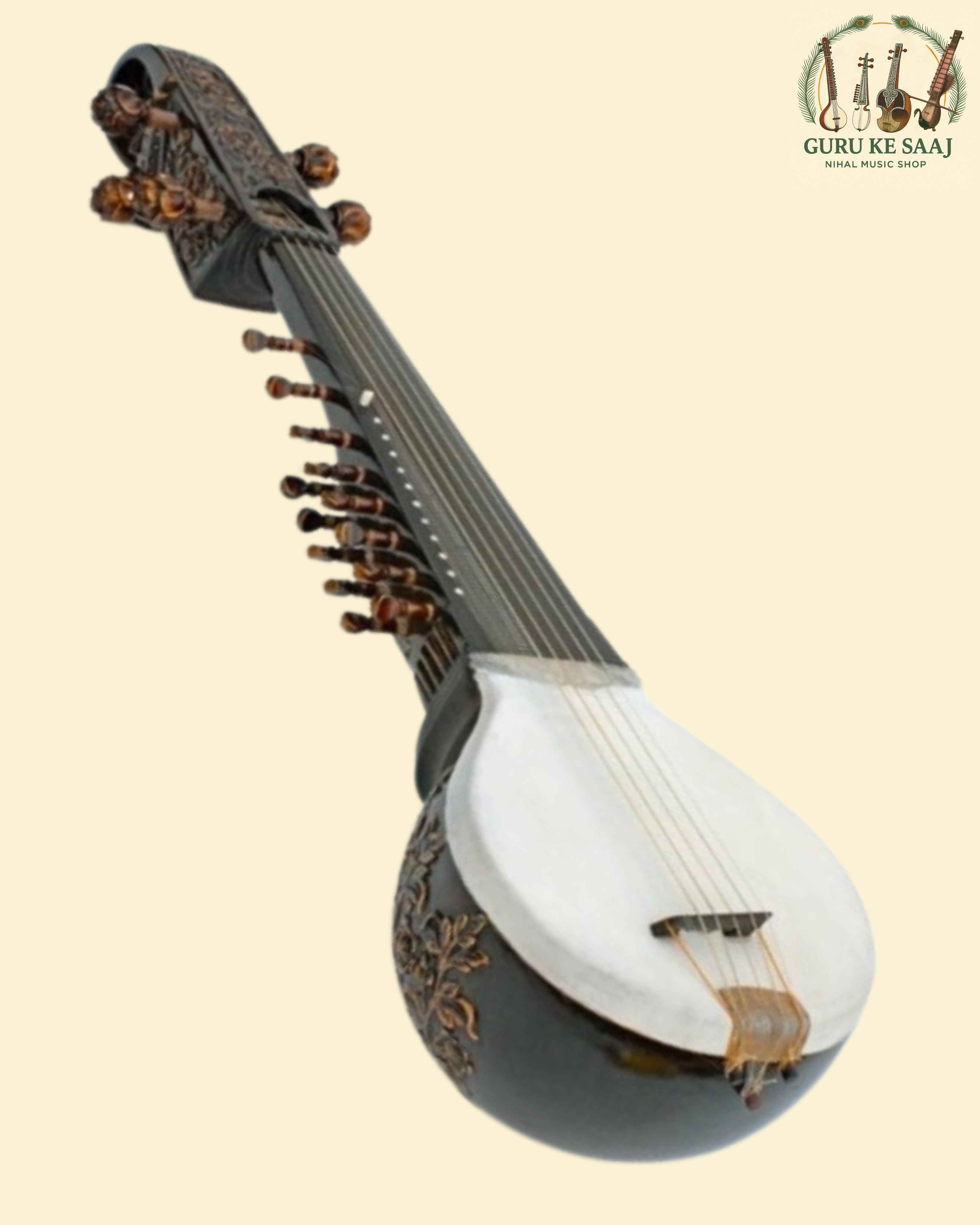 Nanakshahi Rabab - Premium (With Exclusive Handcrafted Inlay Work)