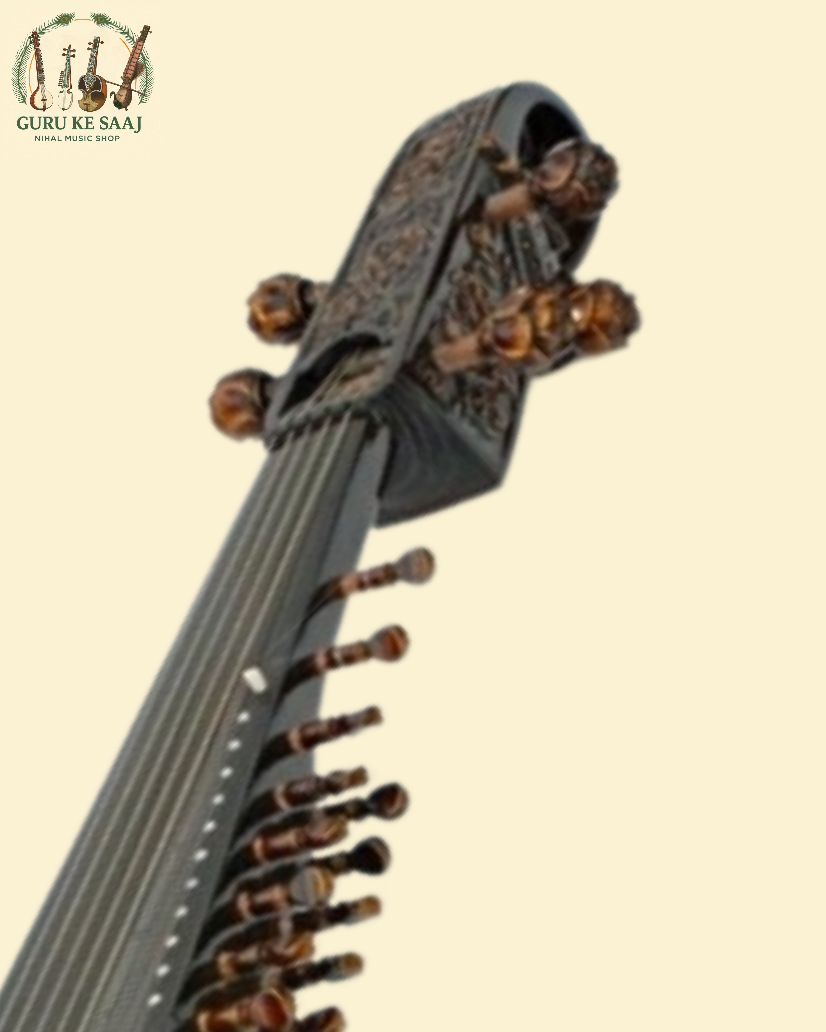 Nanakshahi Rabab - Premium (With Exclusive Handcrafted Inlay Work)