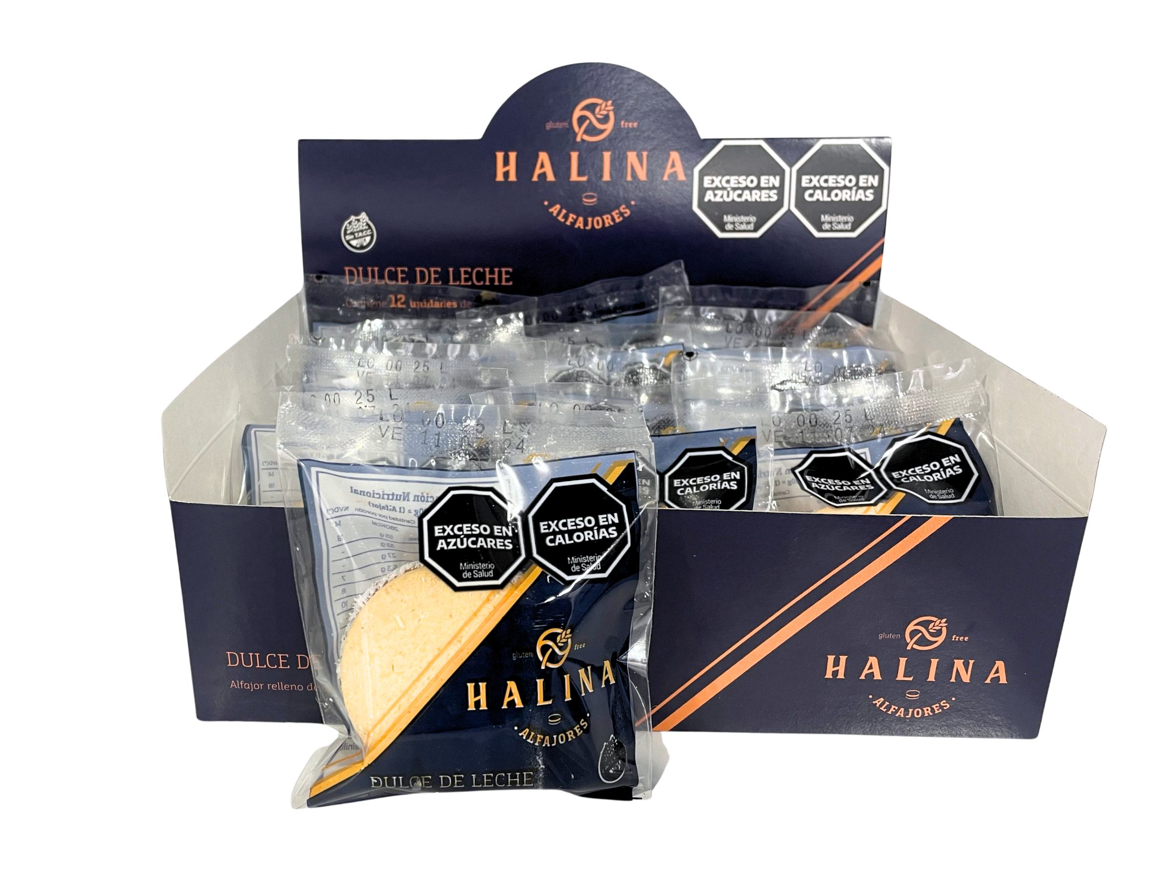 Alfajor relleno de dulce de leche y coco Halina