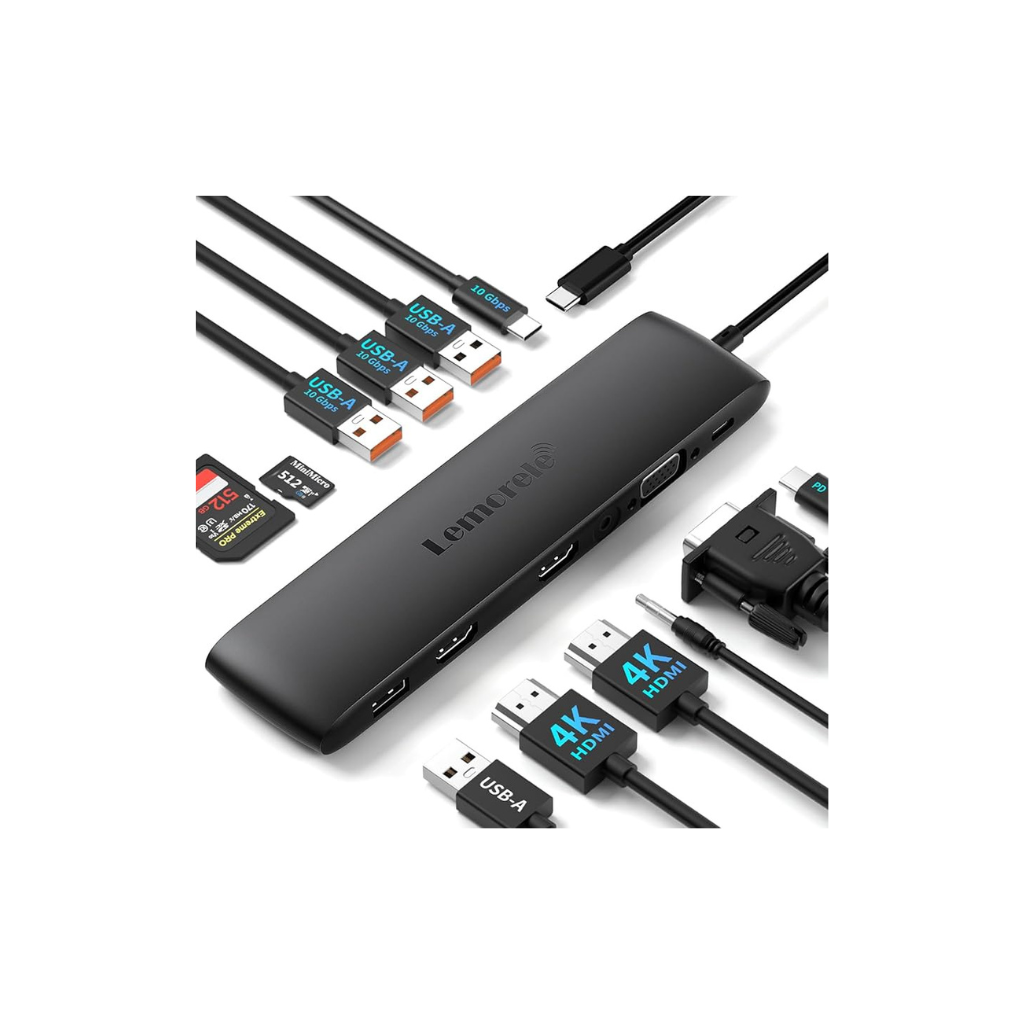 LEMORELE 12-IN-1 4K 60Hz GEN-1 HUB