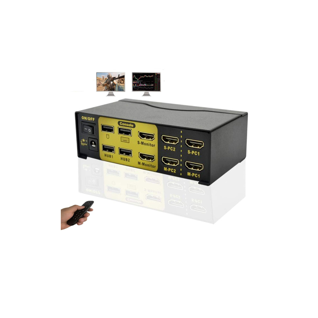 2-PORT DP/HDMI DUAL-SCREEN