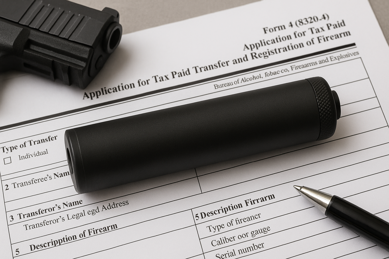 NFA Transfer Filing – Form 4 / Form 1
