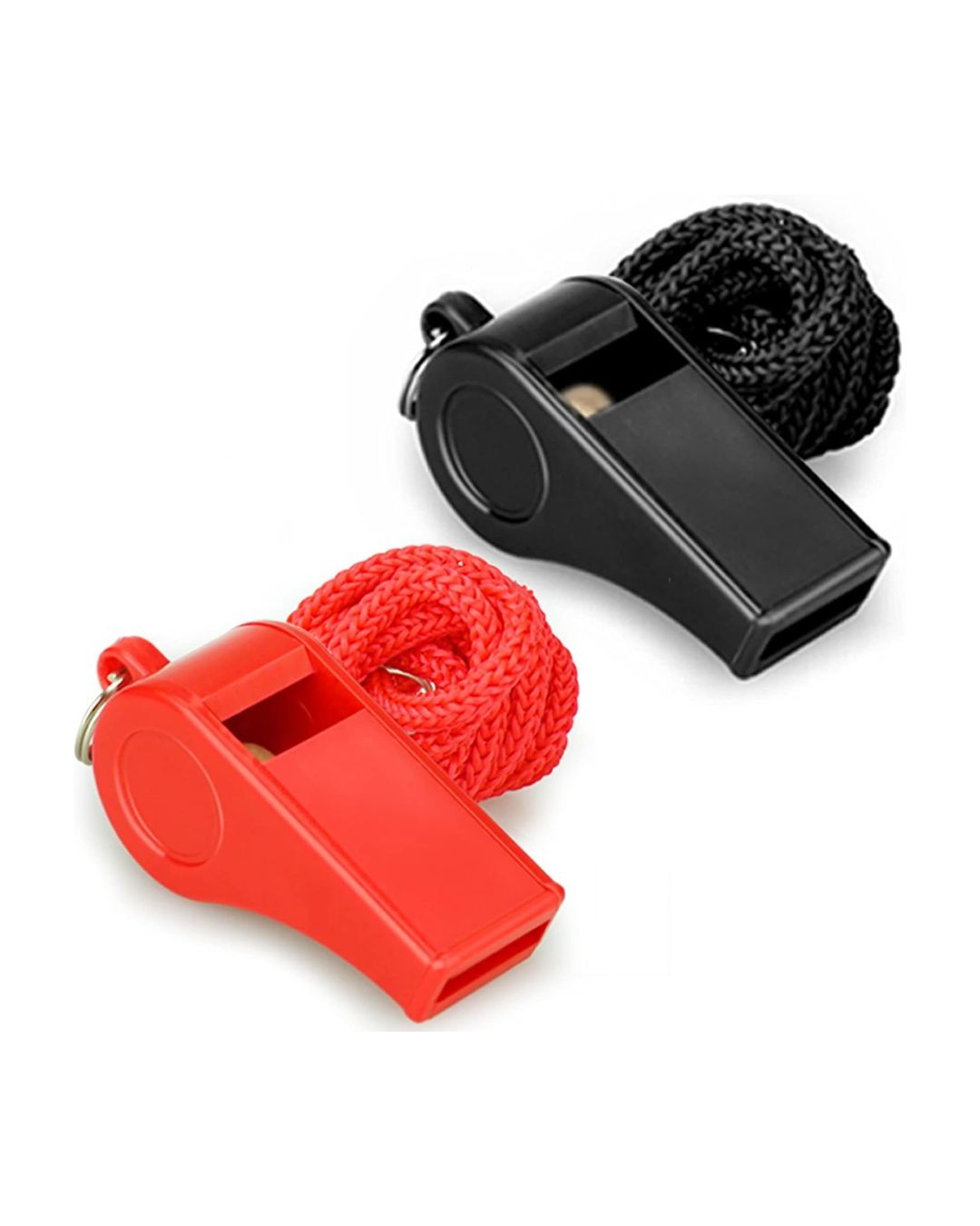 Plastic Whistle with Lanyard