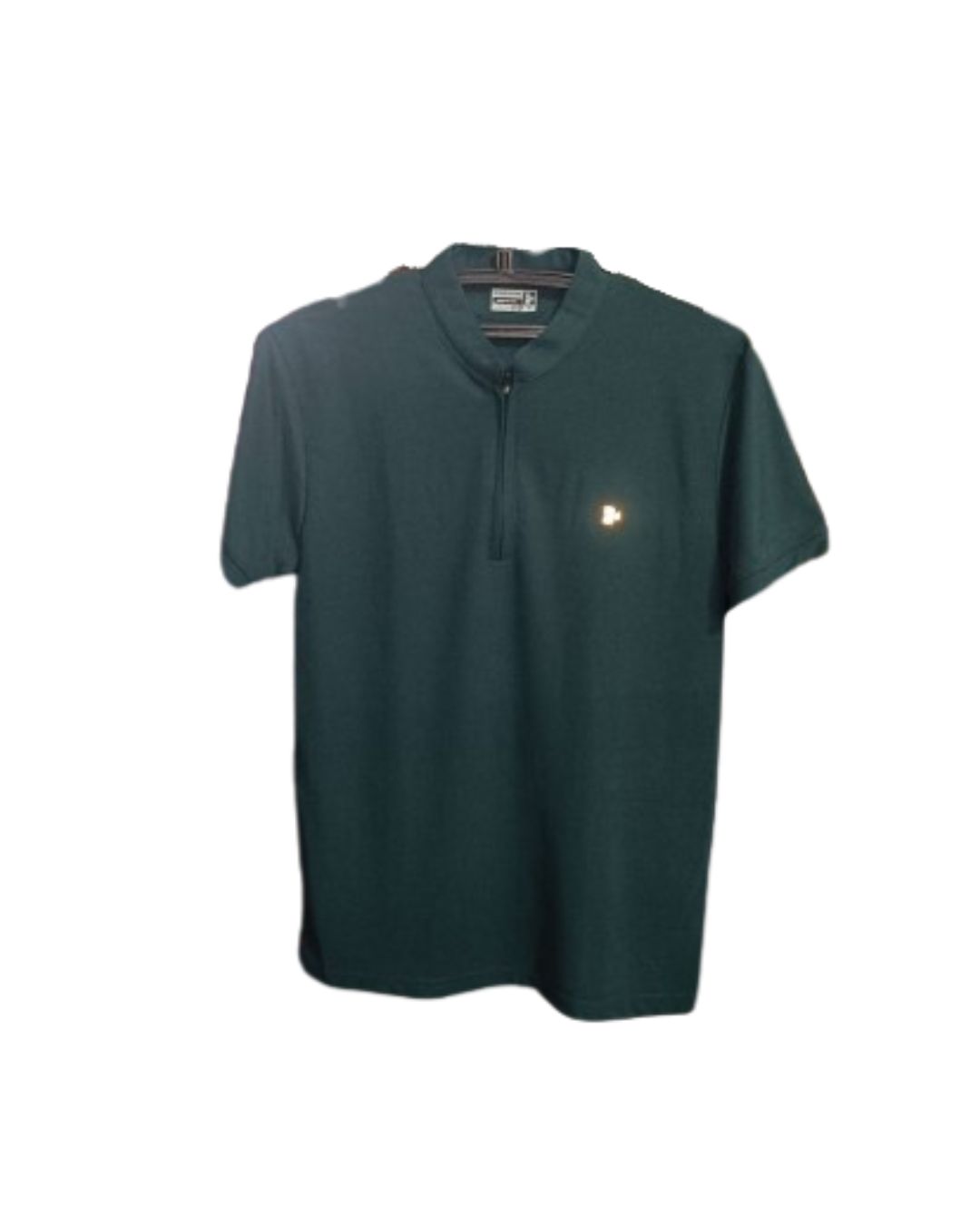 Chinese Collar T-Shirt Black Baton