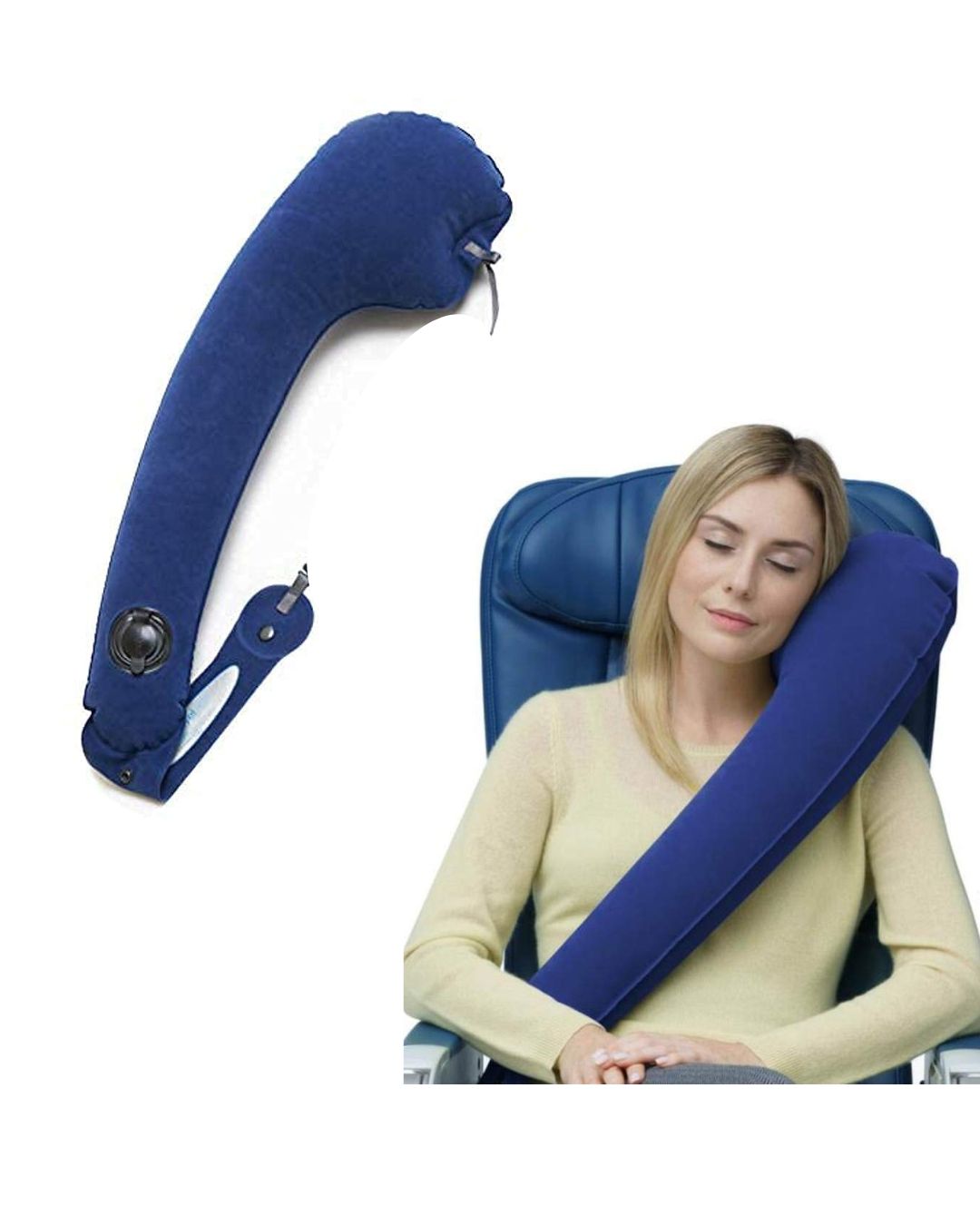 Inflatable Side Travel Pillow