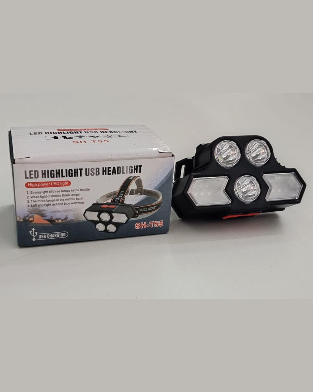 LED Highlight USB Headlamp SH-T55