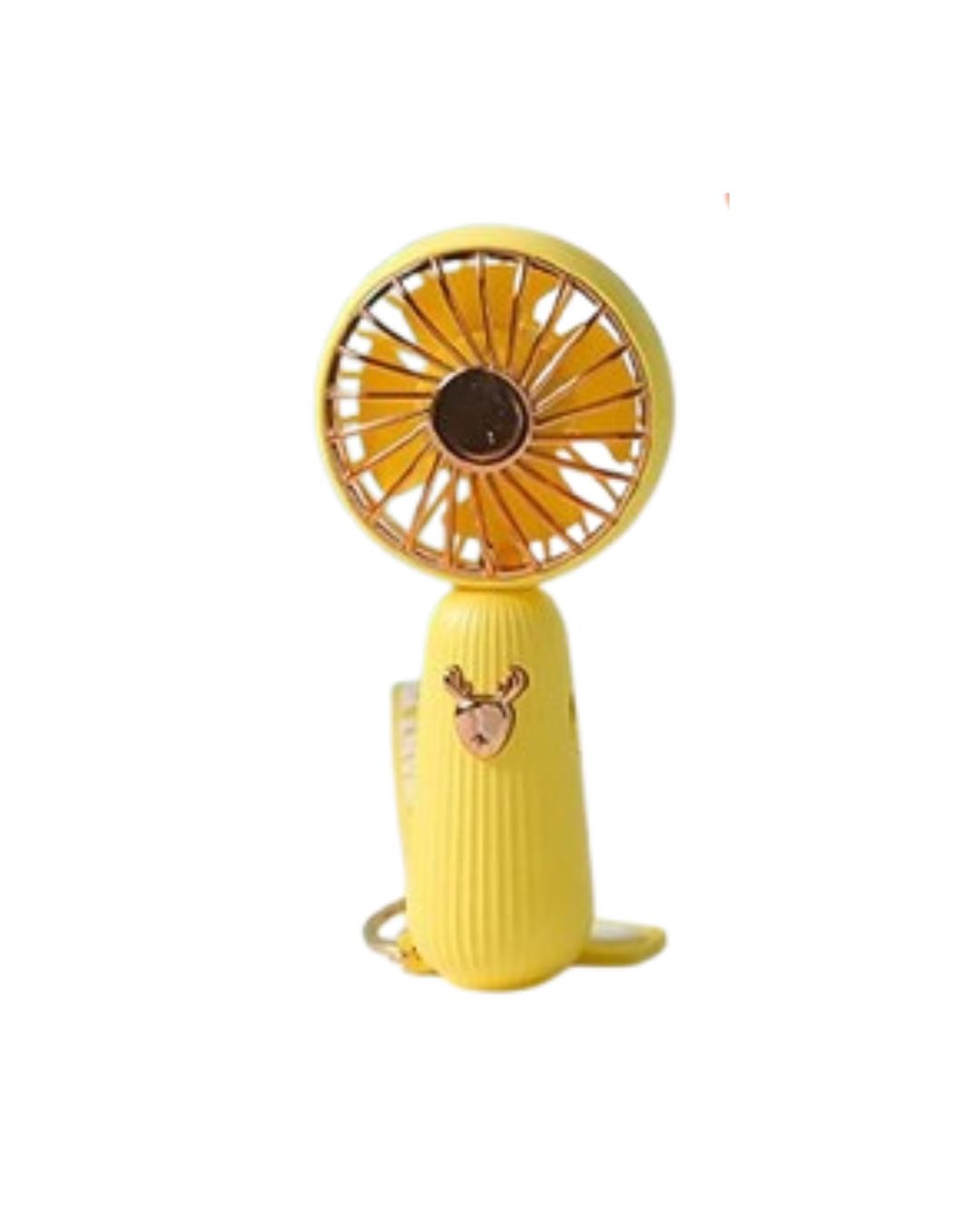 Yellow Handheld Mini Fan