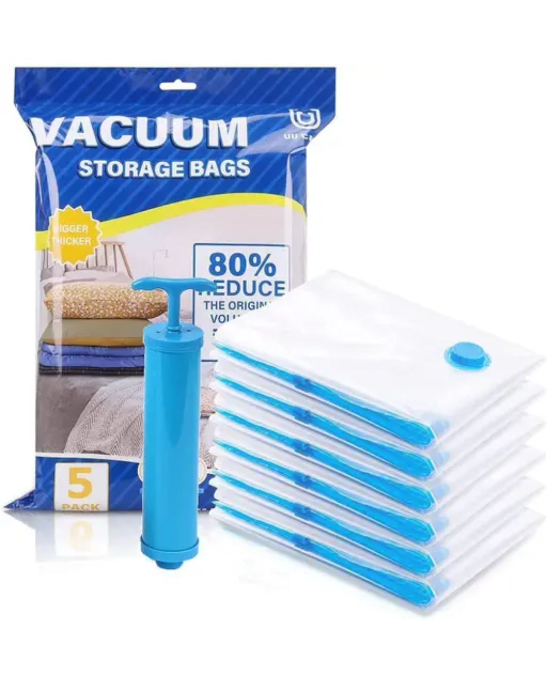 Luggage Compressor Vacuum Bags Set