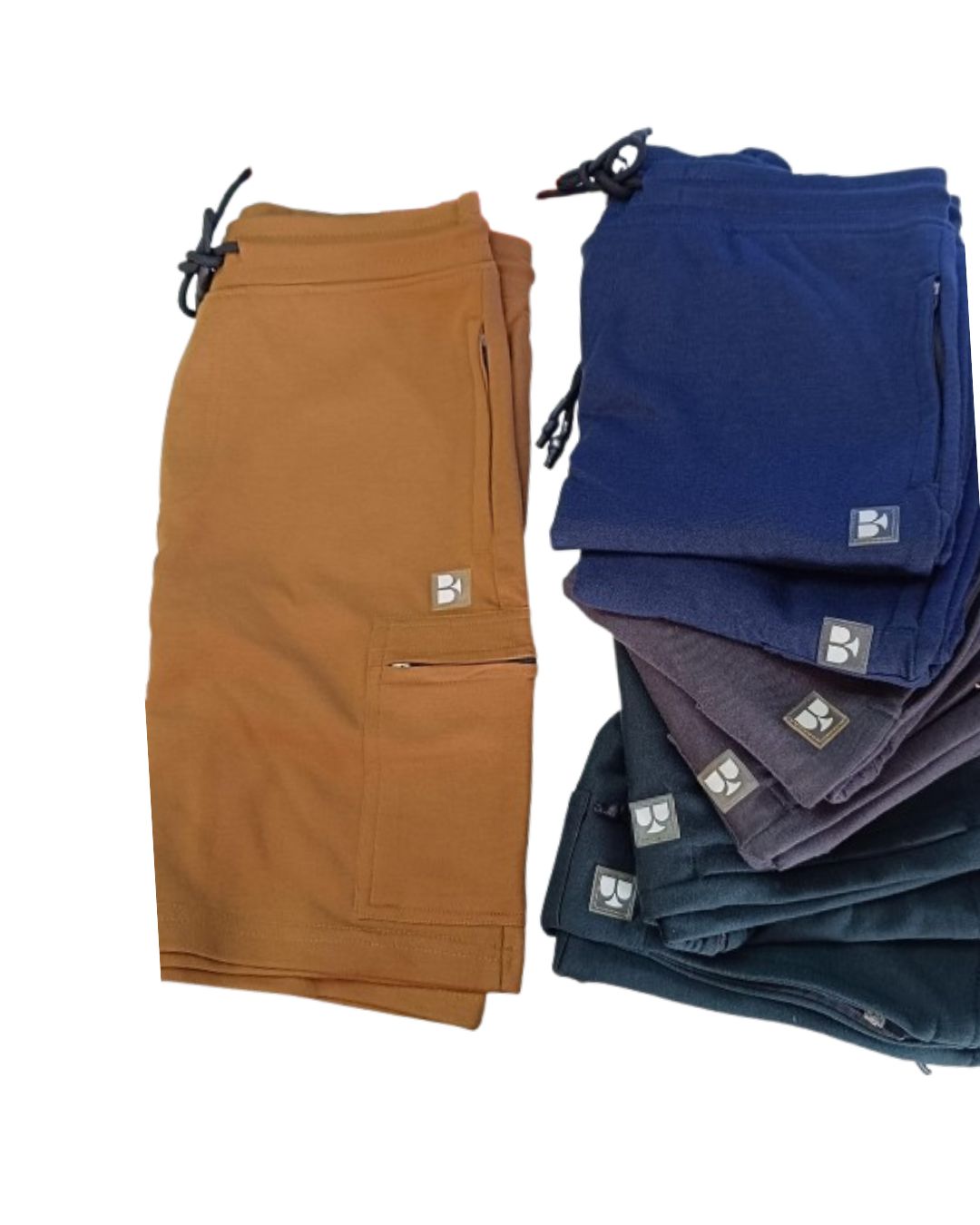 Travel Cargo Shorts Black Baton