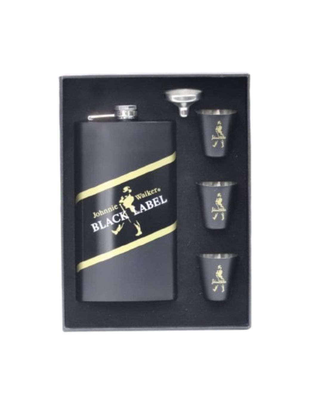 Johnnie Walker Black Label Hip Flask Gift Set