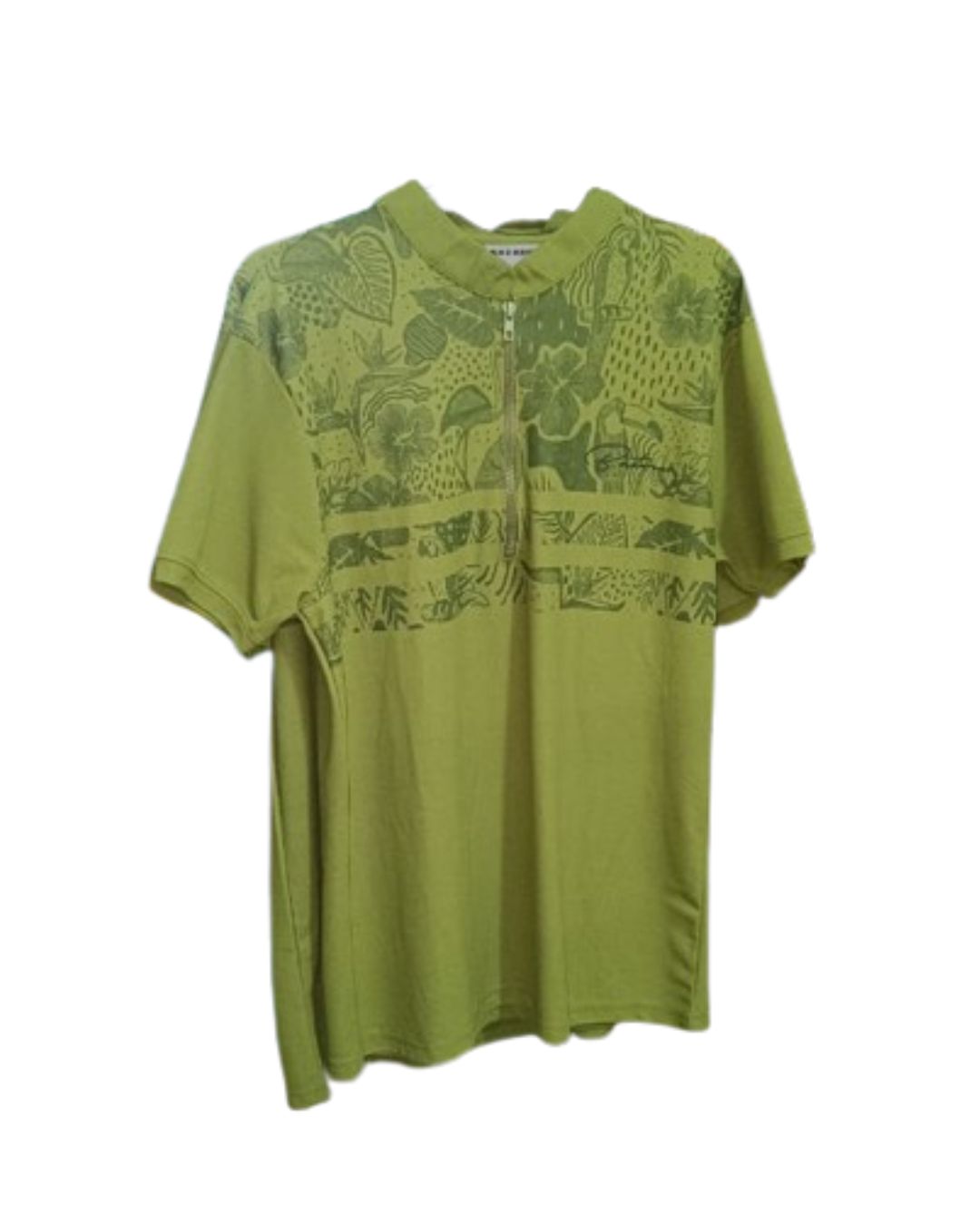 Chinese Collar T-shirt Black Baton