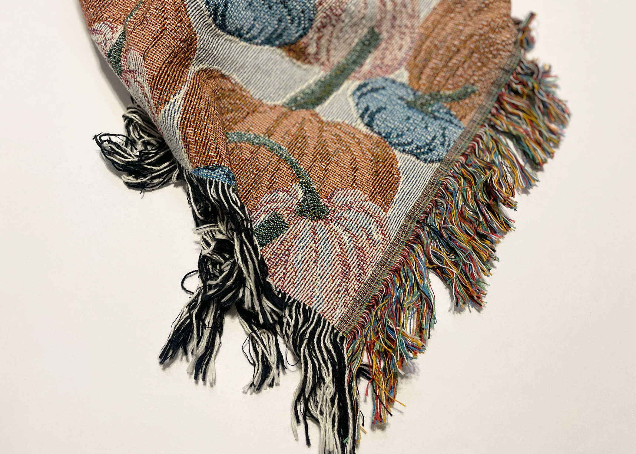 Autumn Pumpkins Woven Throw Blanket