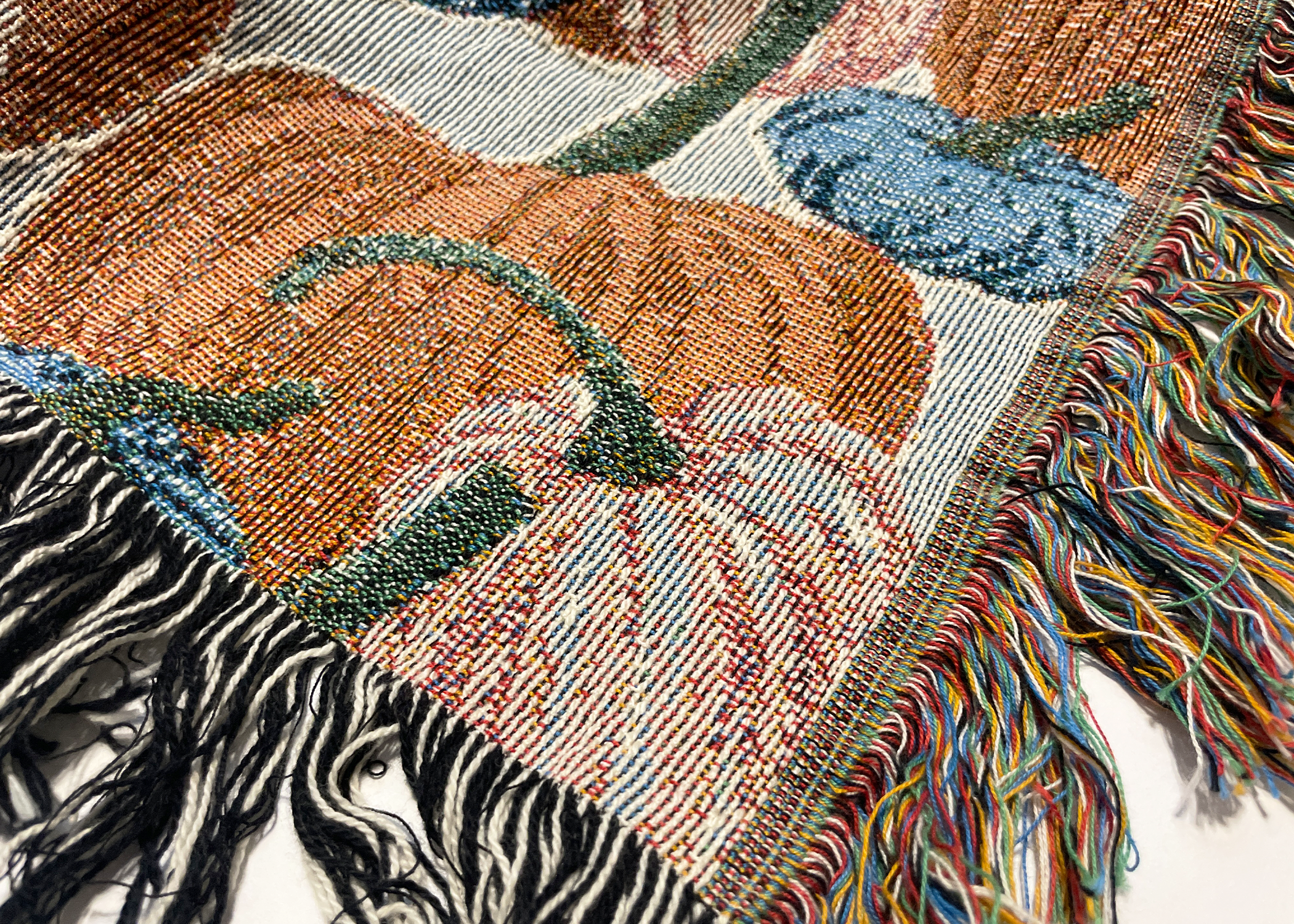 Autumn Pumpkins Woven Throw Blanket