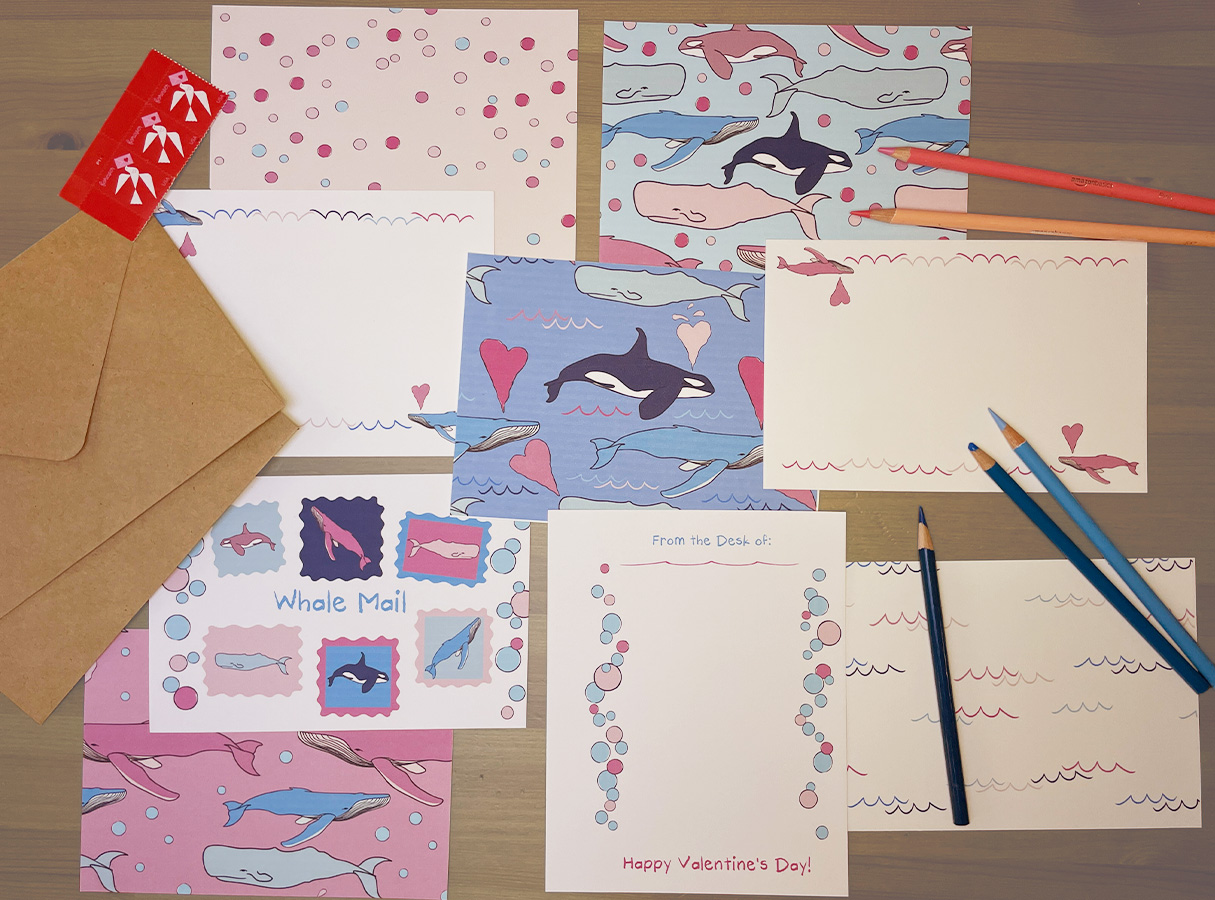 "I Whale Always Love You" Valentine's Day Penpal Kit (Digital Download)